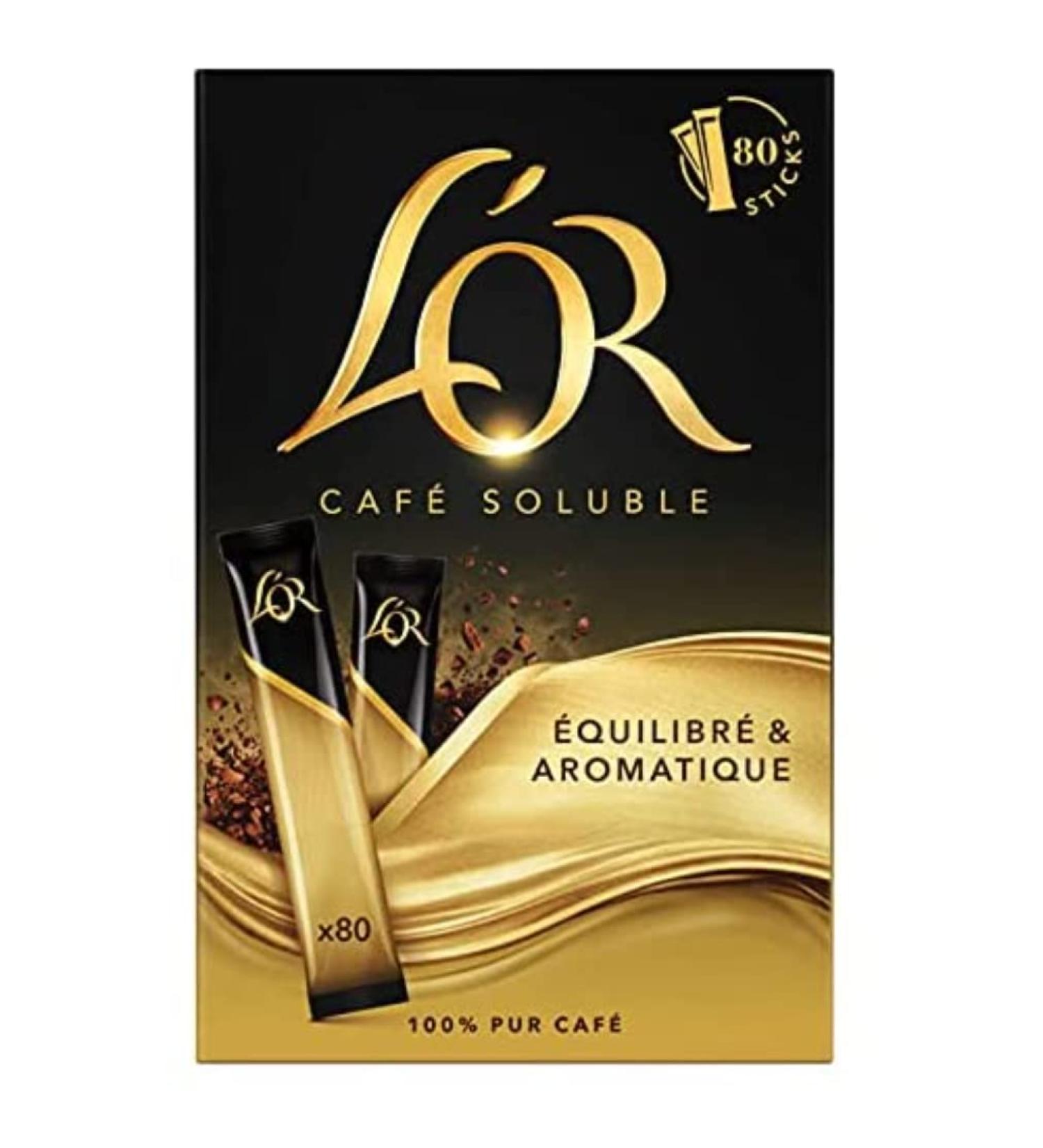 L'Or Caf Soluble 80 Sticks Classique 144 g (Lot de 1) nouveau
