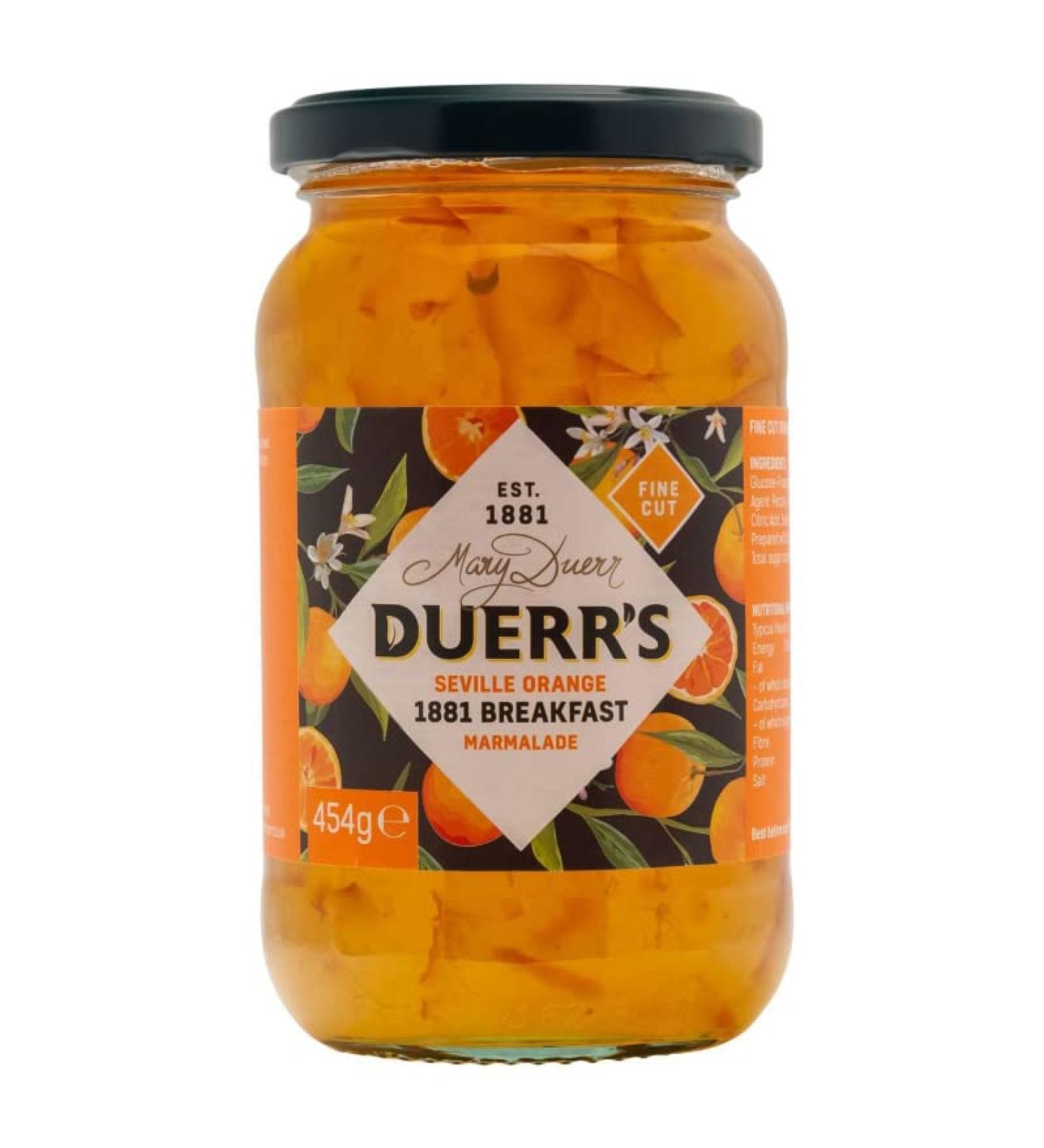 Duerr's Fine Cut Orange Marmalade 6 x 454g