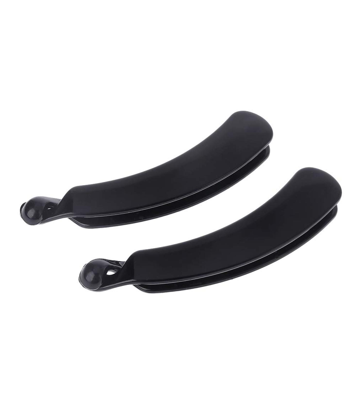VIccoo 2-Piece 11 cm Black Banana Hair Clips - Round Head Plastic Ponytail Holders & DIY Hair Accessories for Women - Buy Online on GoSupps.com