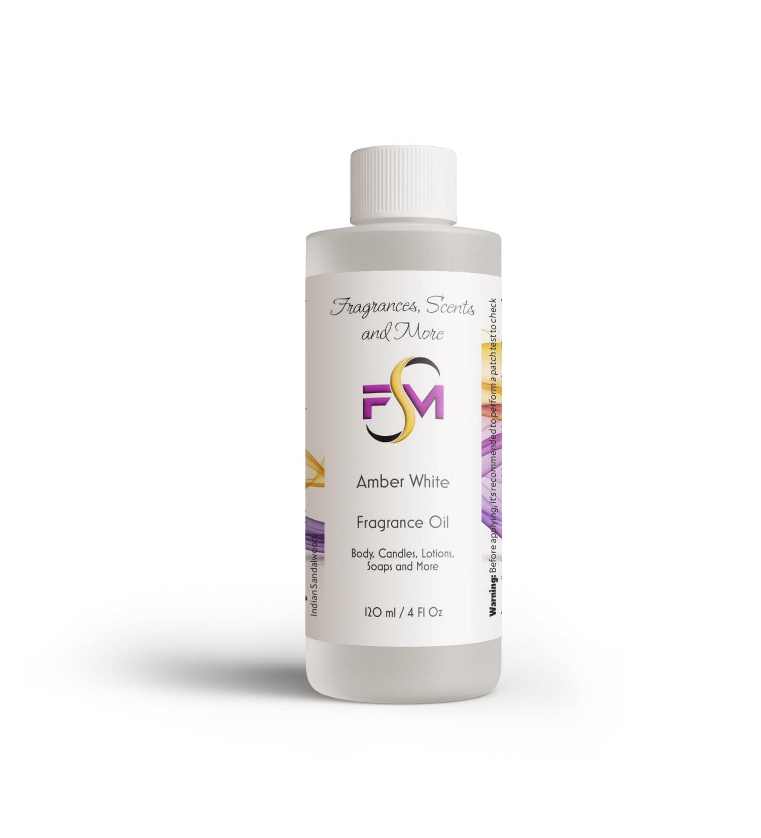 Amber White Fragrance Oil - 4 Fl Oz Plastic Bottle (120ml) - Pack of 1 4 Fl Oz (Pack of 1) - Buy Online on GoSupps.com