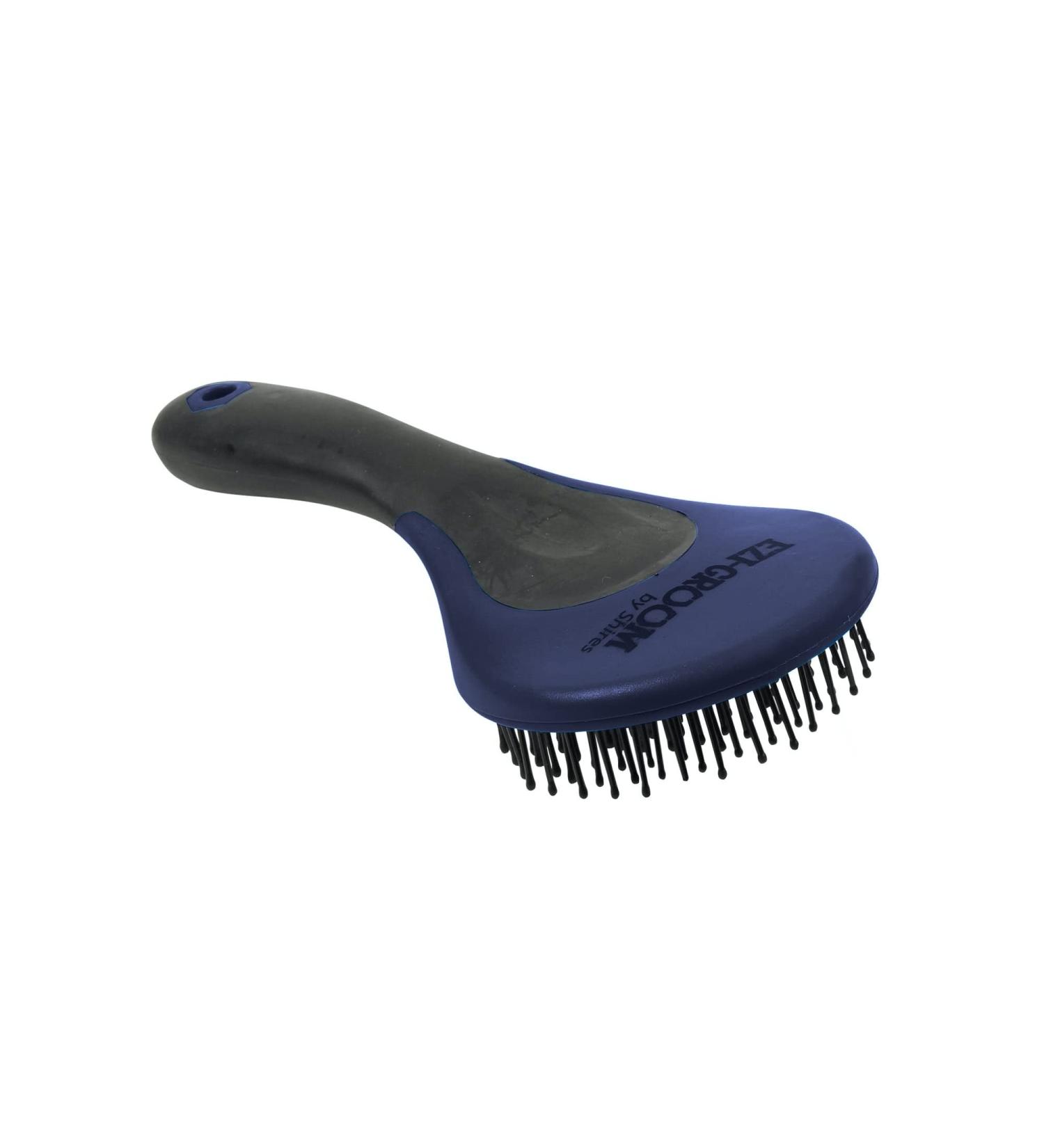Shires 1366 Ezi-Groom Grip Mane & Tail Brush Navy Blue - Buy Online on GoSupps.com