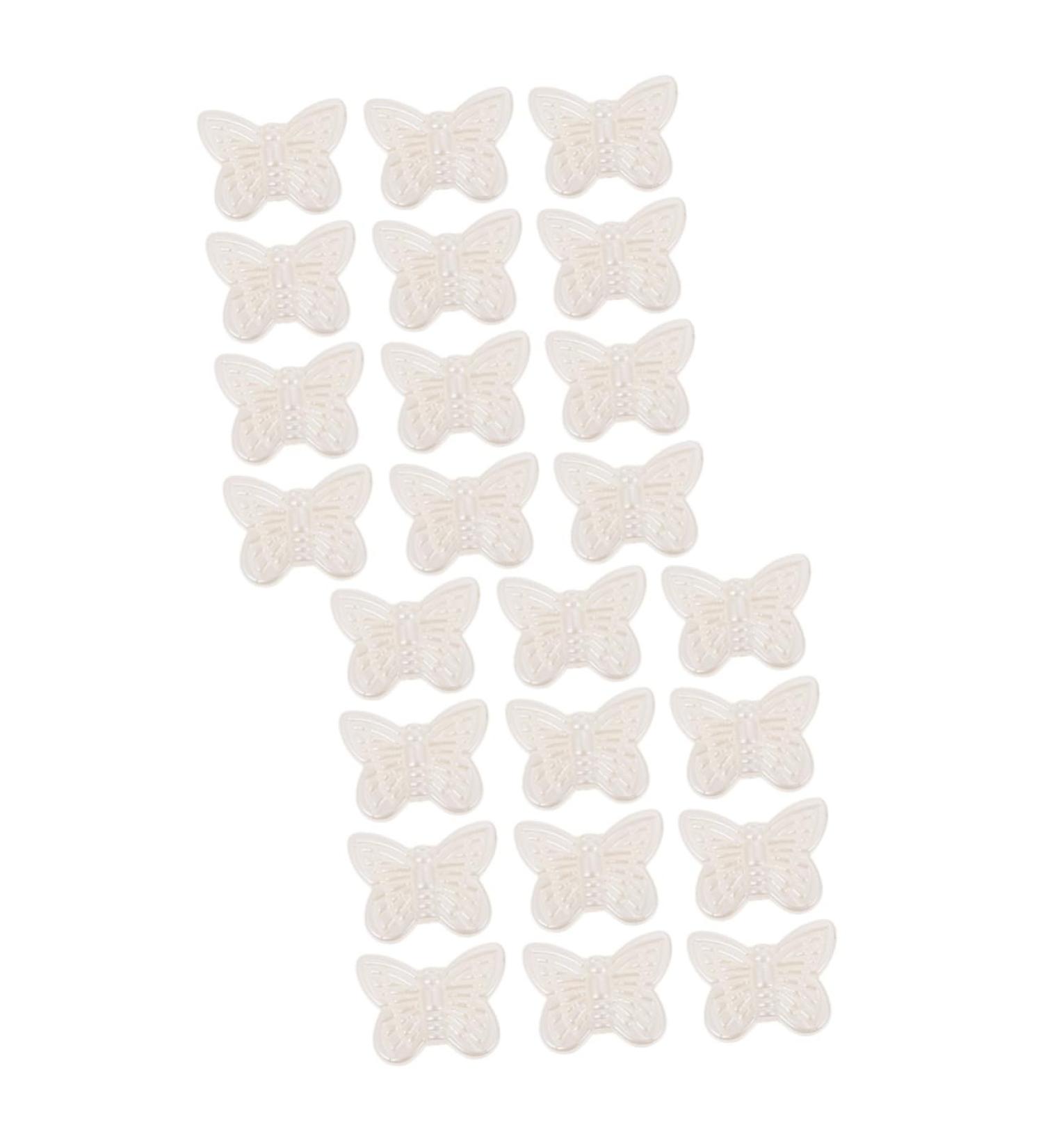 VILLCASE 600 Pcs Jewelry Accessories Shaped Charms Charm Braclets Necklace Charms Beads Faux Pearls Bracelets Beaded Earring Pendant Earrings Plastic Beads Bow Tie Material Abs White - Buy Online on GoSupps.com