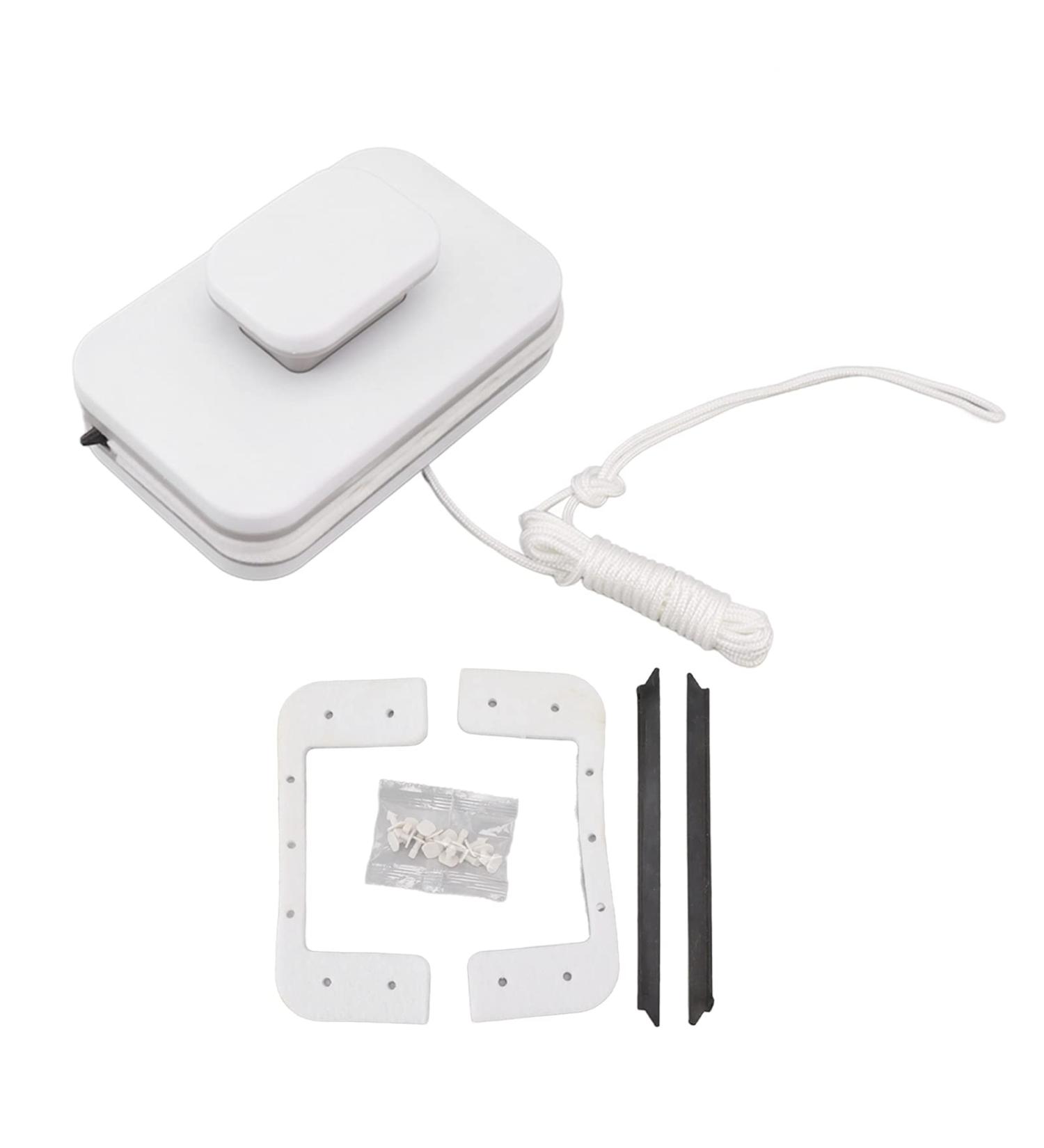 TOPINCN Magnetic Window Cleaner Household Squeegee Handle Double Sided Tool Glass High Level Wiper Plastic Cleaning for Scraping Glass Cleaners - Buy Online on GoSupps.com