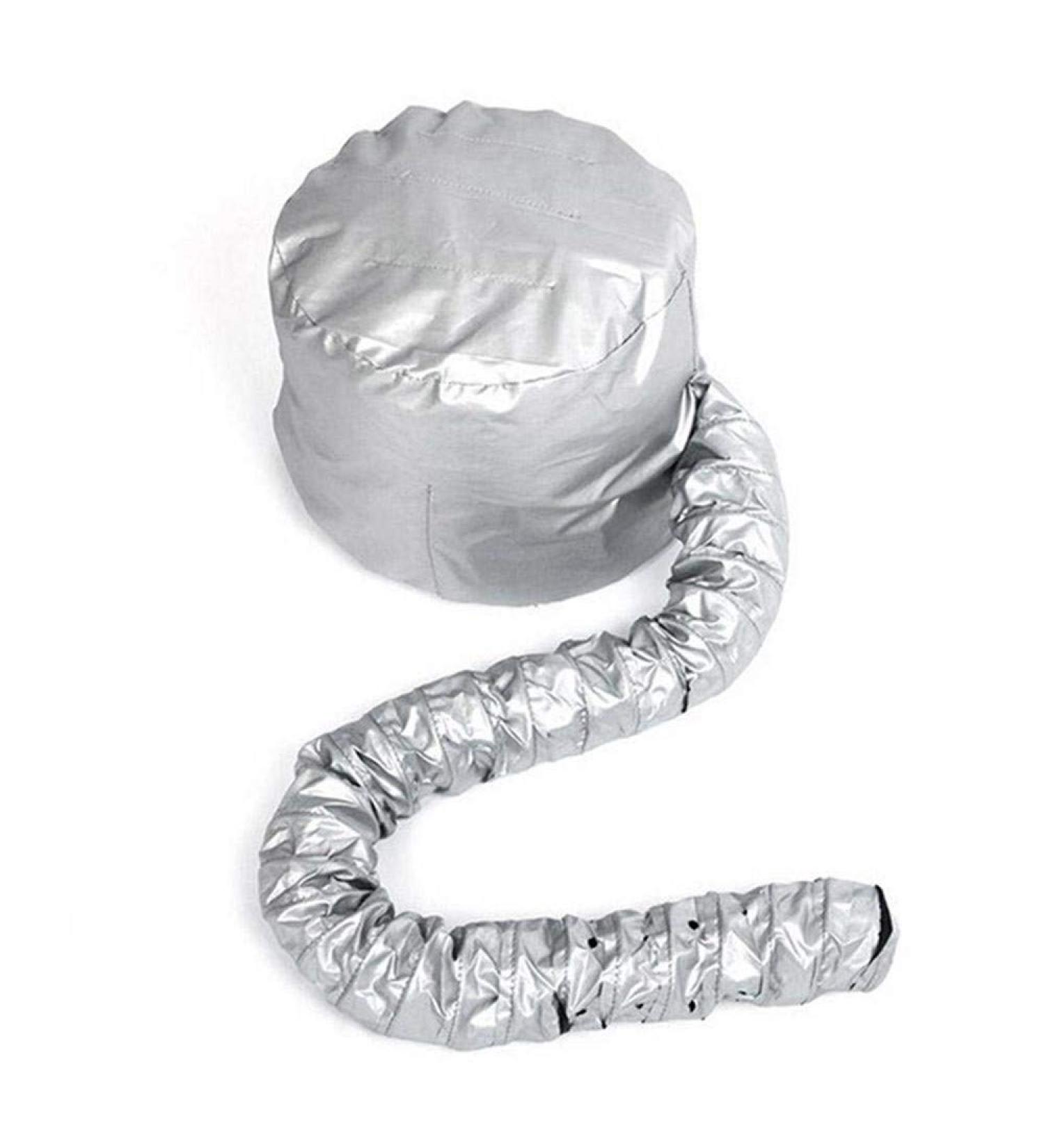 Portable Soft Bonnet Hood Hair Drying Cap Hat - Silver - Buy Online on GoSupps.com