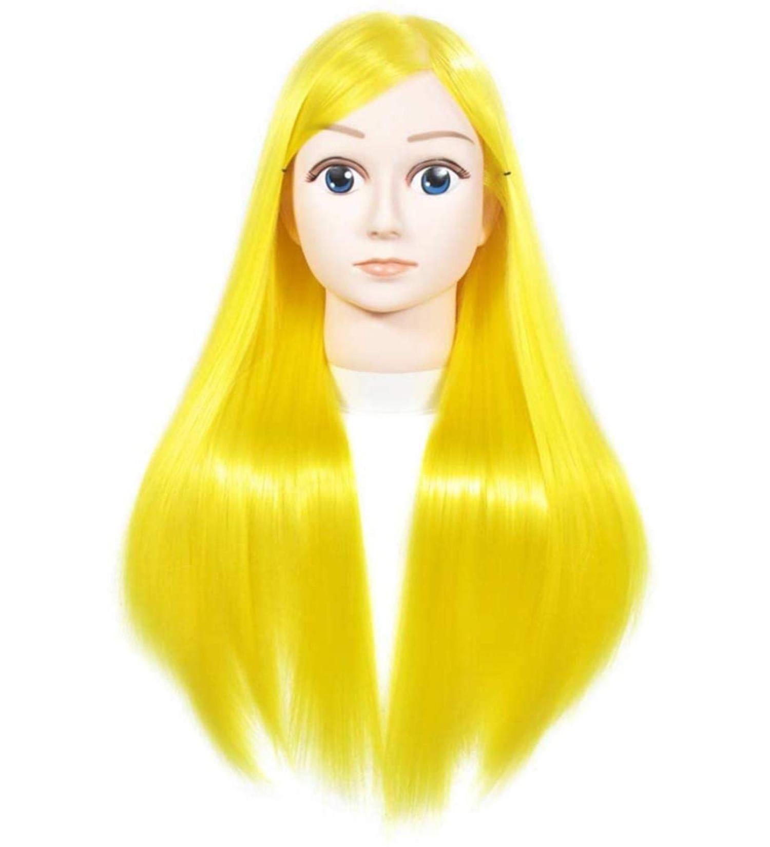 Adjustable Tailor Puppet Head for Hair Styling - High Temp Silk Model for Training & Teaching - Buy Online on GoSupps.com