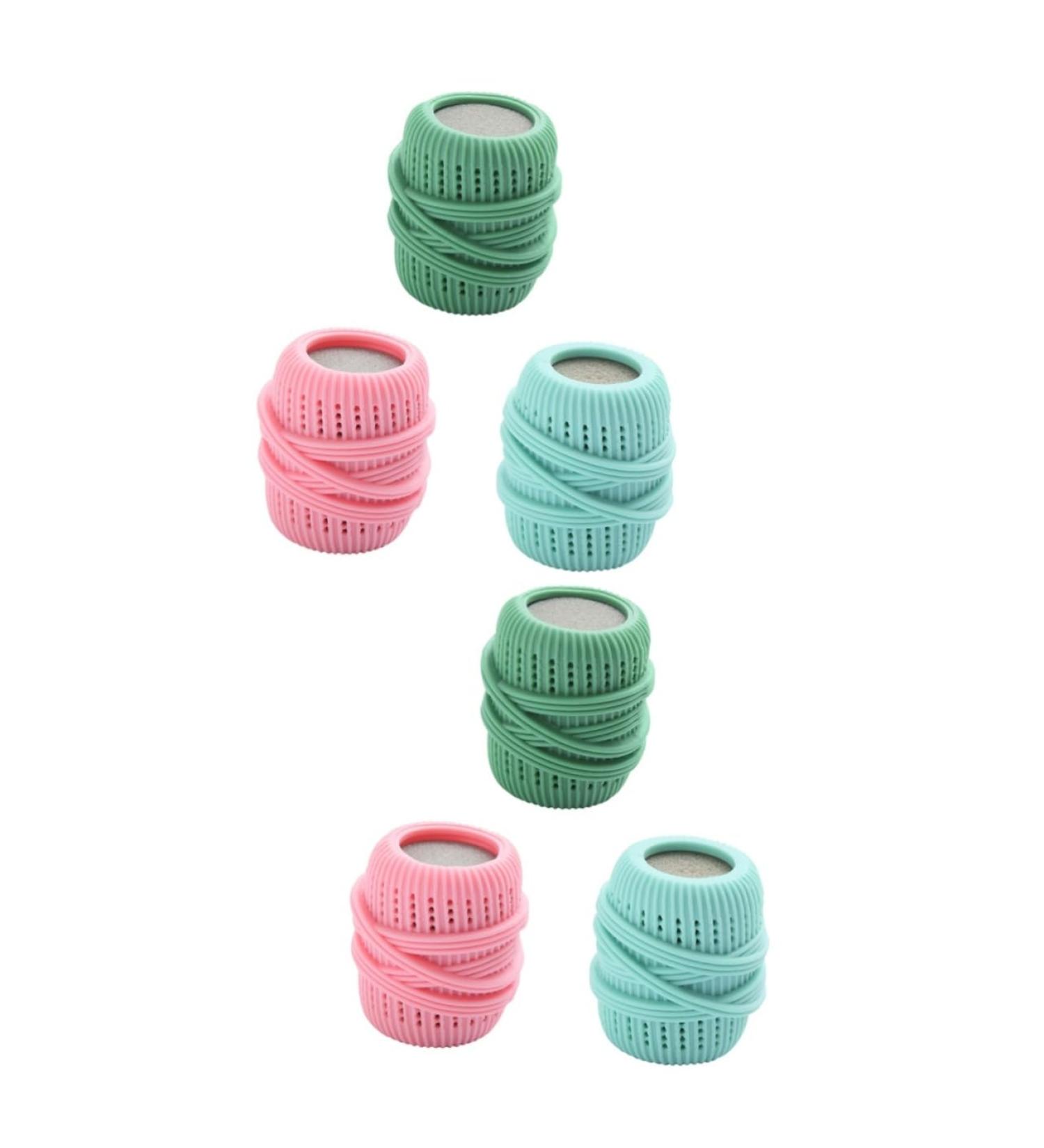 minkissy 6 Pcs Washing Machine Laundry Ball Dryer Ball Washing Machine Balls Clothes Washing Ball Laundry Washing Balls Laundry Balls Fabric Softener Tpe Household Washer 7x4.5x4.5cmx2pcs Random Colorx2pcs - Buy Online on GoSupps.com