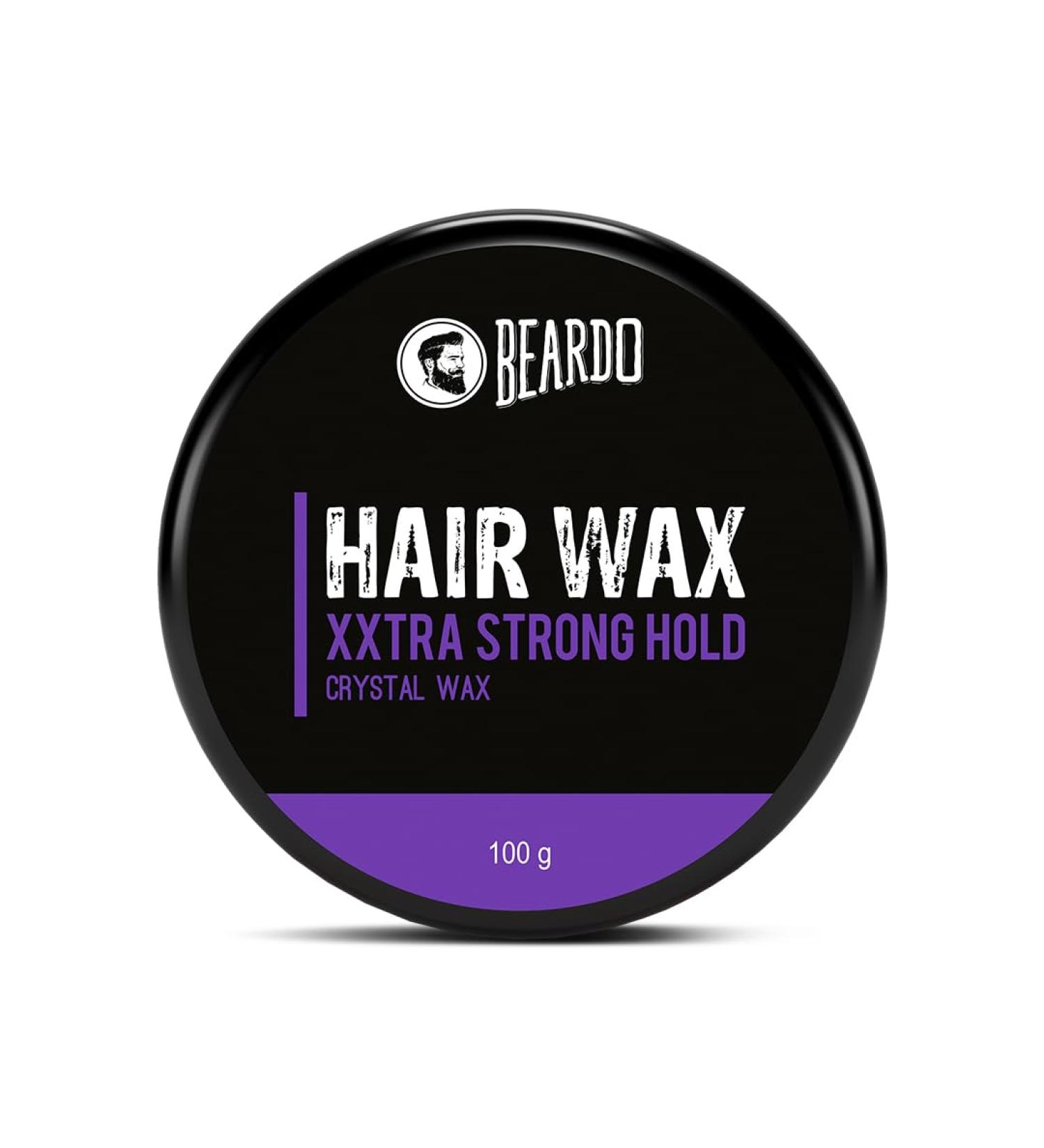 Beardo XXtra Stronghold Hair Wax 100 gm | Crystal Hair Wax for Men | Extra Strong Hold & Glossy Finish | Best Hair Styling Product - 3.4Fl Oz - Buy Online on GoSupps.com