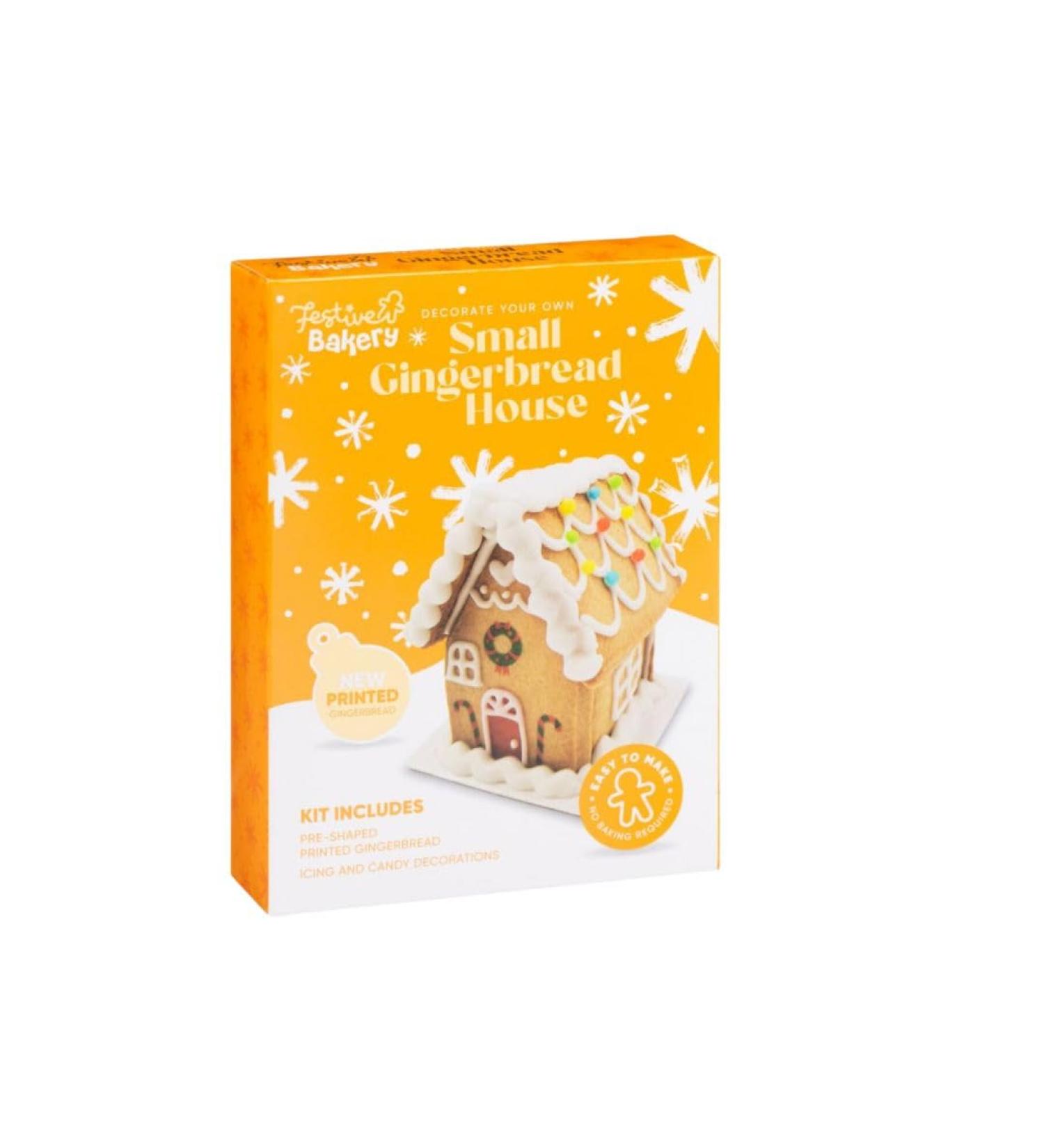 Christmas Gingerbread House Kit 165g - Easy to Make DIY Gingerbread House - No Baking Required - Includes Pre-Shaped Gingerbread, Icing & Decorations - Fun for the Whole Family - Buy Online on GoSupps.com