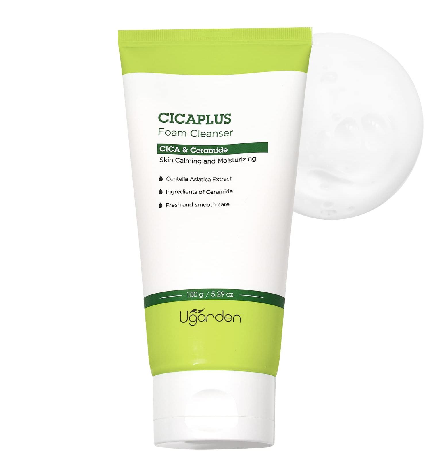 CICAPLUS Foam Cleanser | Cica & Ceramide - Hypoallergenic Deep Face Wash | Calming & Refreshing Skin - 2.64oz - Buy Online on GoSupps.com