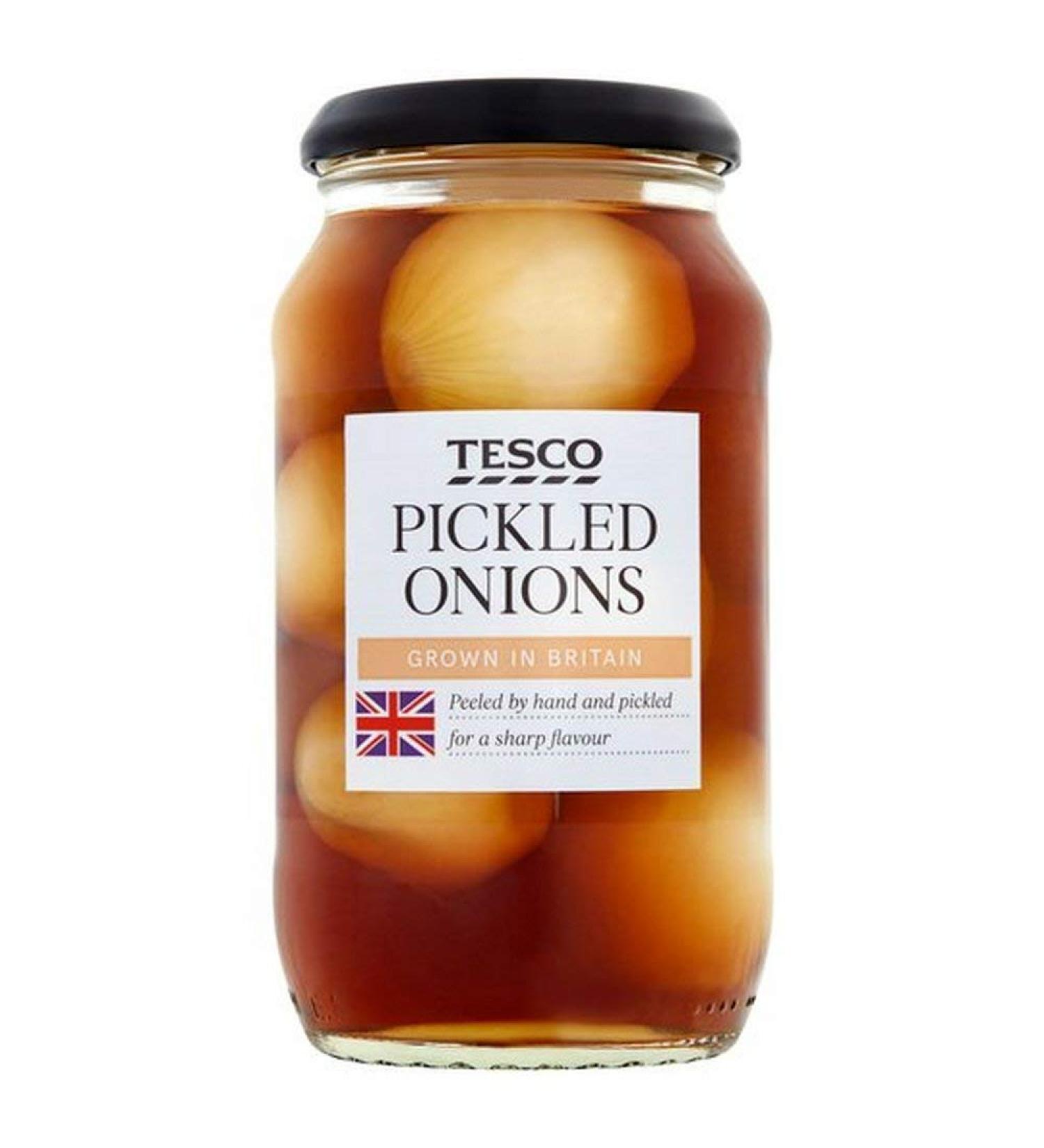 Tesco Pickled Onions 440g.
