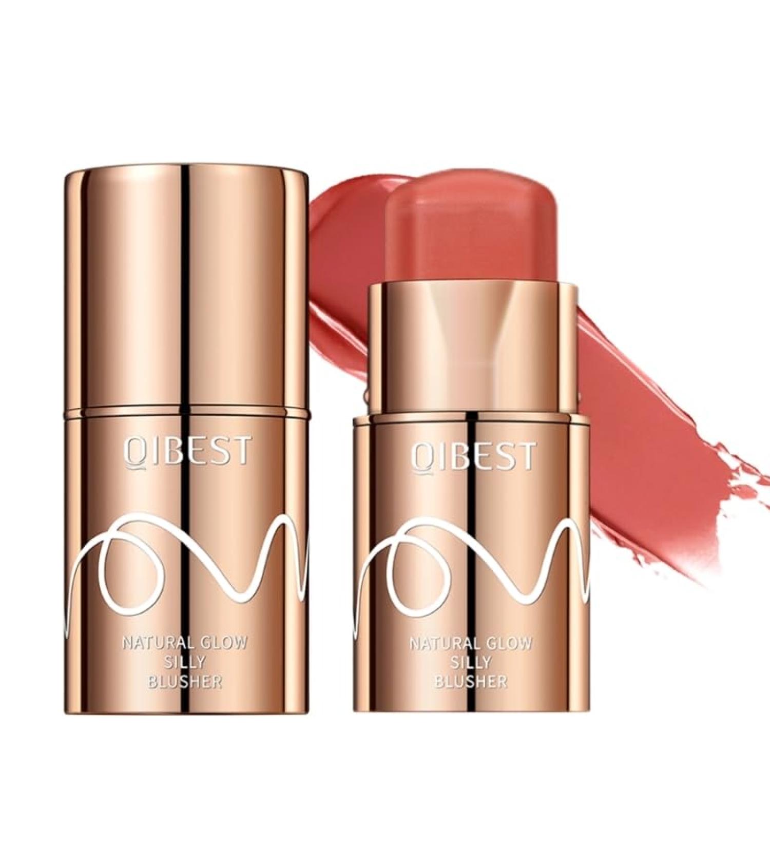Versatile Lipstick Blush Stick Blendable Cream Blush Stick for Face Lip Cheek Waterproof Natural Cream Blusher Makeup - Buy Online on GoSupps.com