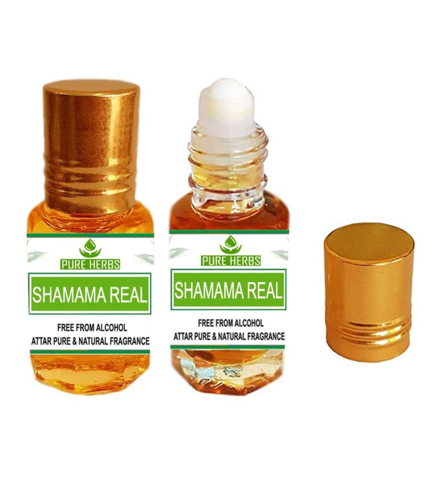 Pure Herbs Shamama Real Attar | Alcohol Free Unisex Fragrance | 10ml - Perfect for Everyday & Special Occasions - Buy Online on GoSupps.com