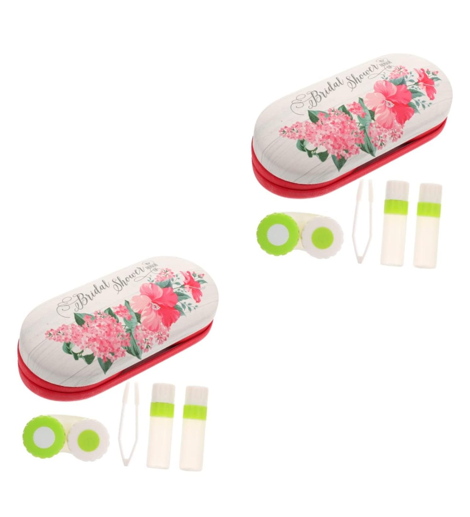 Solustrie Double-Lens Sunglasses Case - Pink Mirror Travel Kit for Contacts & Accessories | Practical Storage Solution - Buy Online on GoSupps.com