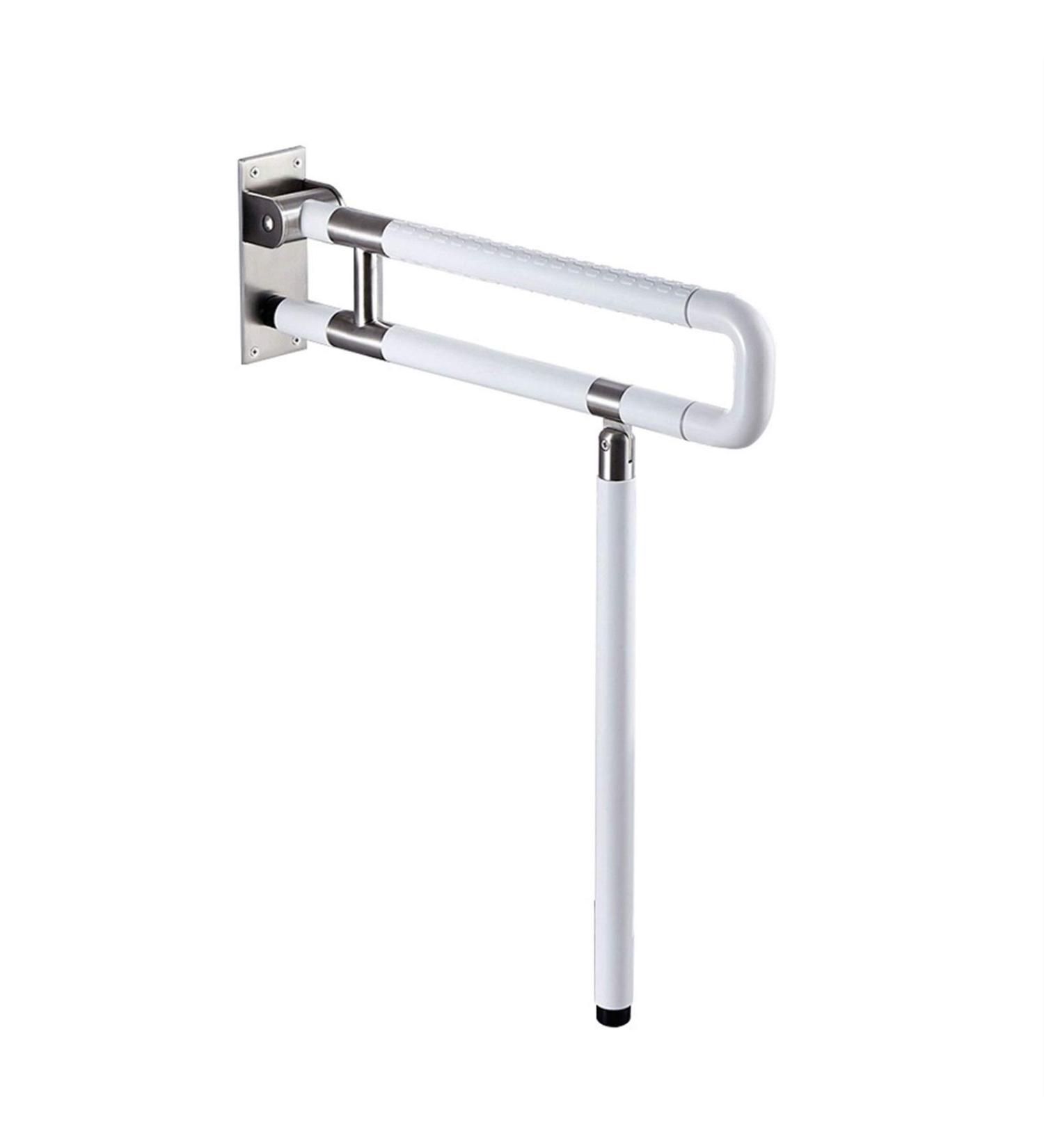 Bathroom Grab Bar Safety Support Rail Foldable Toilet Grab Bar Barrier-Free Railing Handle for The Elderly Disabled/Stainless-Steel Bathroo - Buy Online on GoSupps.com