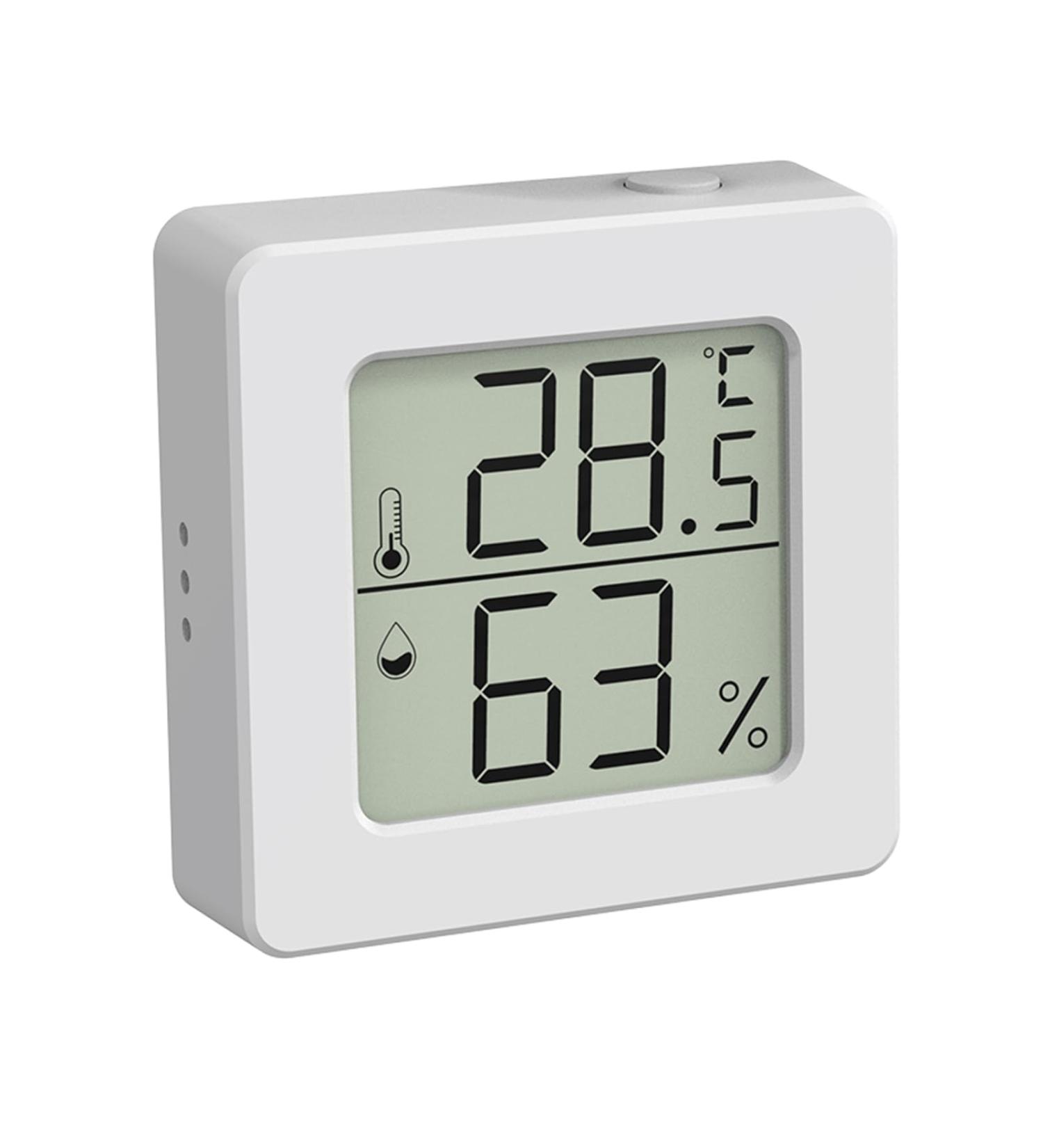 Mini Digital Hygrometer & Room Thermometer - Accurate Humidity & Temperature for Baby Rooms Greenhouses & Reptile Tanks (White 1 Pack) - Buy Online on GoSupps.com