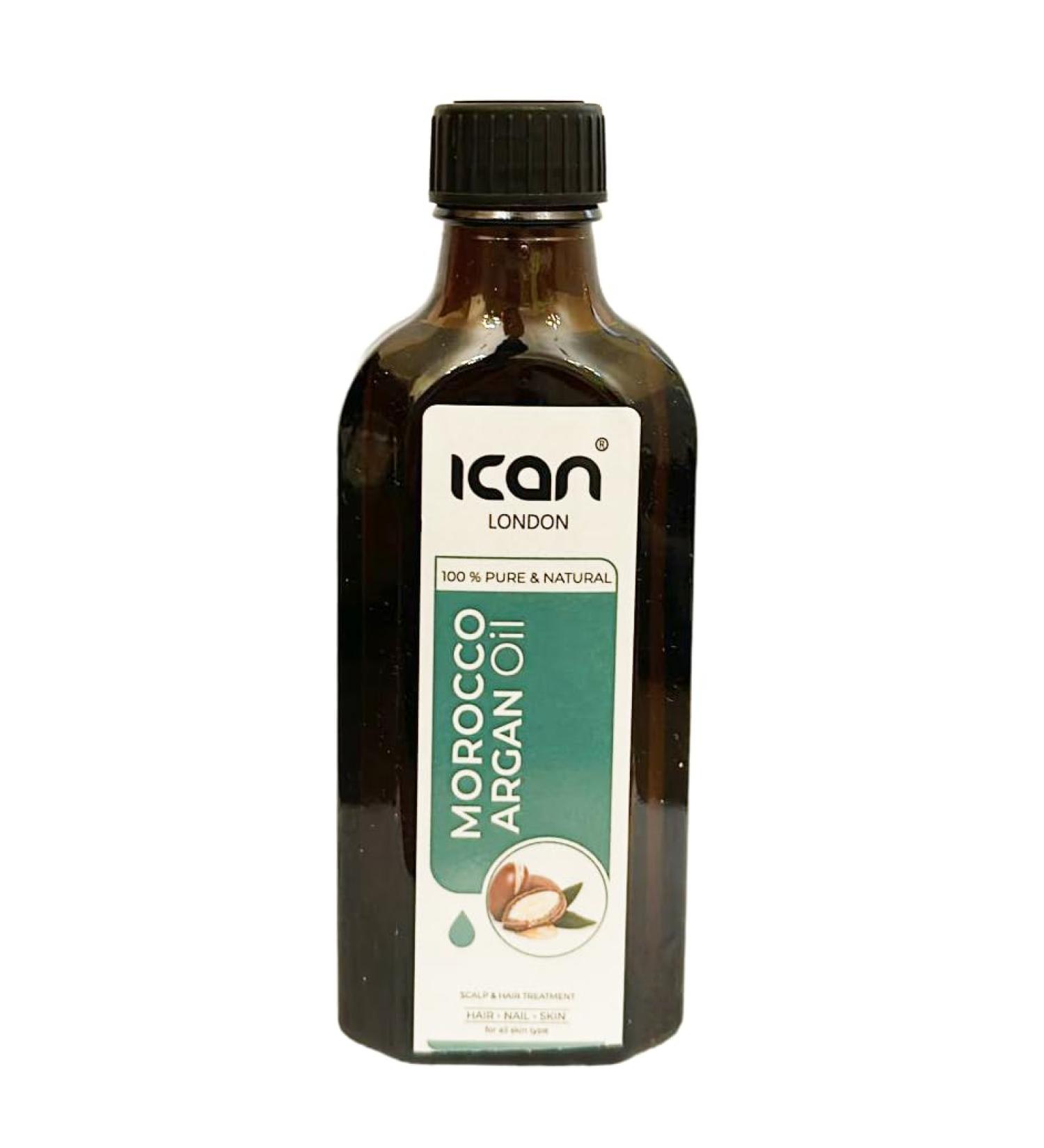 ican London 100% Natural Morocco Argan Oil 100ml - Buy Online on GoSupps.com