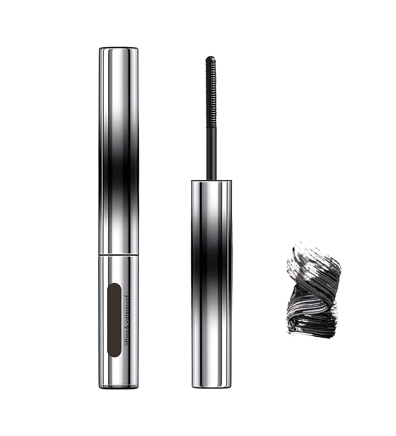 Curling Iron Mascara 3D Curling Eyelash Iron Mascara Mascara Waterproof Long Lasting Bristleless Mascara for Women (Black) - Buy Online on GoSupps.com