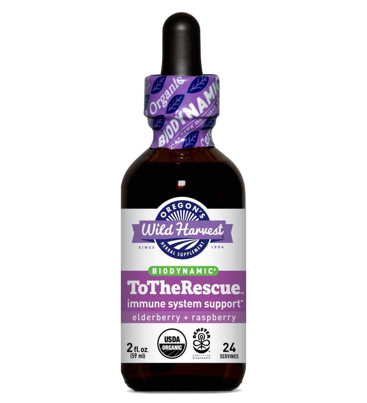 Oregon's Wild Harvest ToTheRescue Biodynamic Herbal Tonic 2 OZ