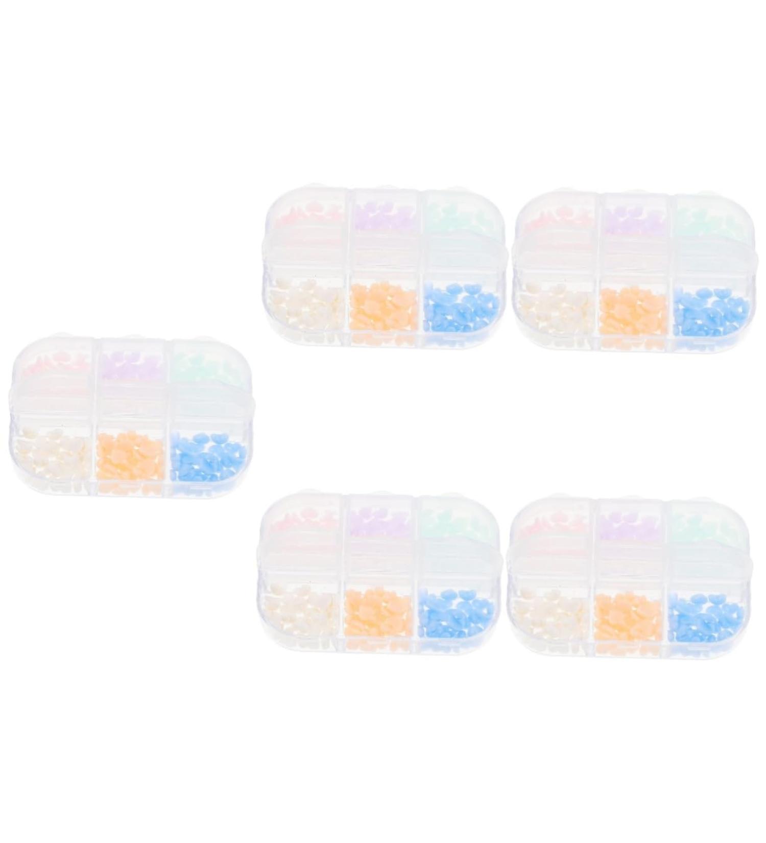 FRCOLOR 5 Boxes Nail Heart-Shaped Ornaments Manicure Set Manicure Nail Studio Accessories Beautiful Cuddly Unimate Amorita Gradient Decorations Nail Accessories Charm Miss Decorate Resin - Buy Online on GoSupps.com