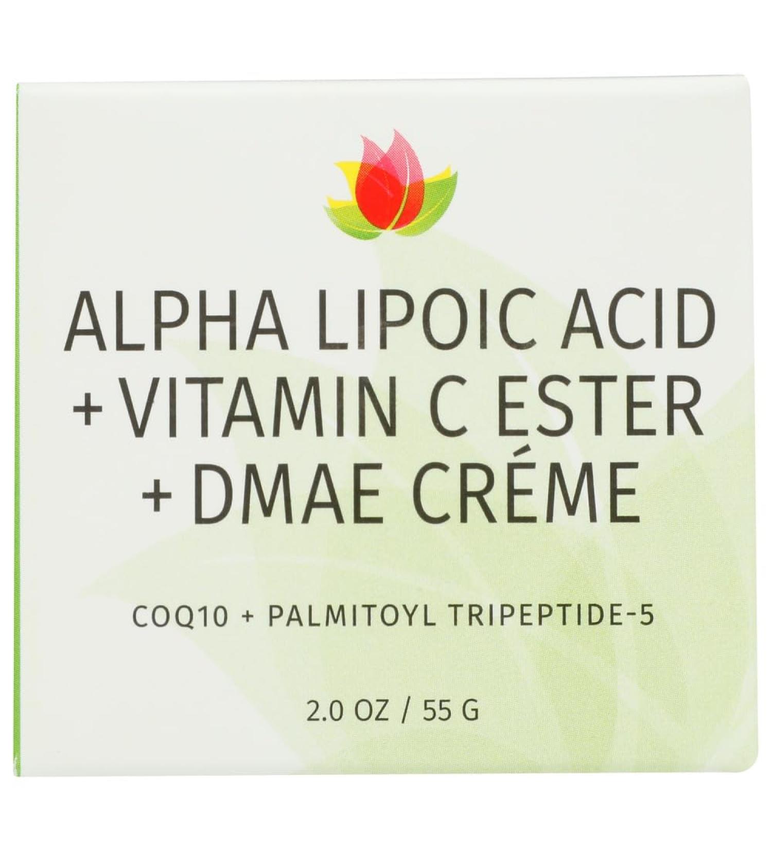 Reviva Labs Alpha Lipoic Acid Vitamin C Ester DMAE Creme 2oz - Anti-Aging Skincare for Radiant Skin | International Shipping Available - Buy Online on GoSupps.com