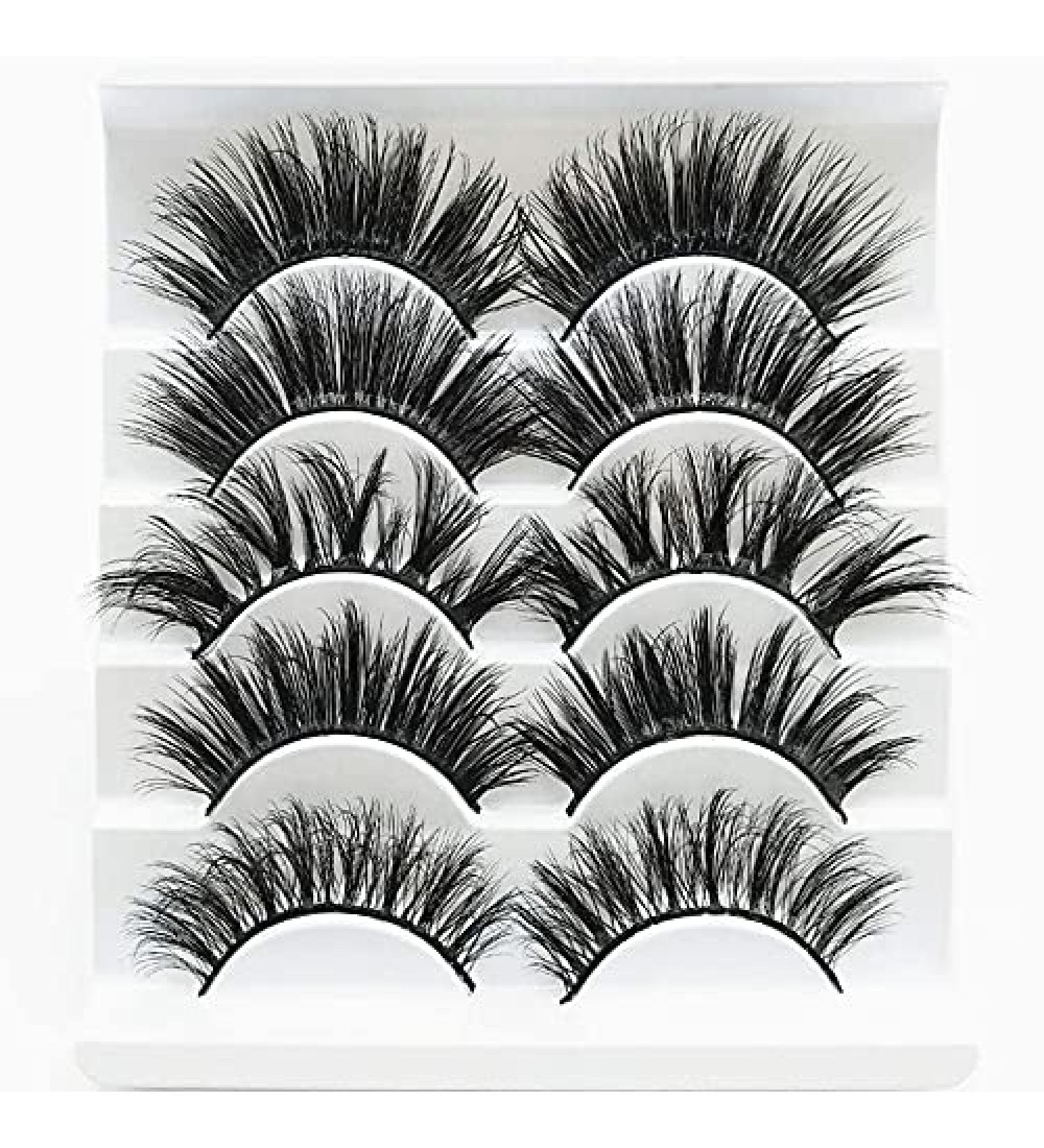5 Pairs Faux 3D Mink Eyelashes Multipack - Natural Soft False Eyelashes for Makeup & Eyelash Extensions - International Shipping Available - Buy Online on GoSupps.com