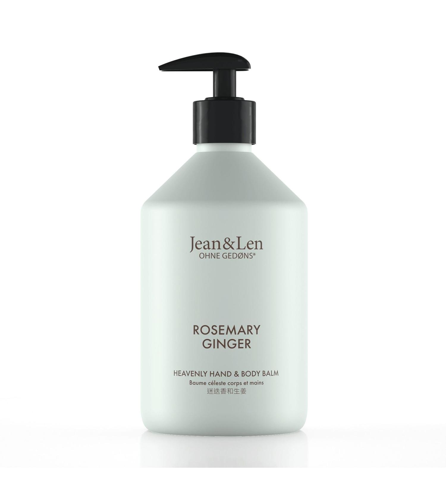 Jean & Len Heavenly Hand & Body Balm - Rosemary & Ginger - Organic Argan Oil & Shea Butter - Paraben & Silicone Free - 500ml - Buy Online on GoSupps.com