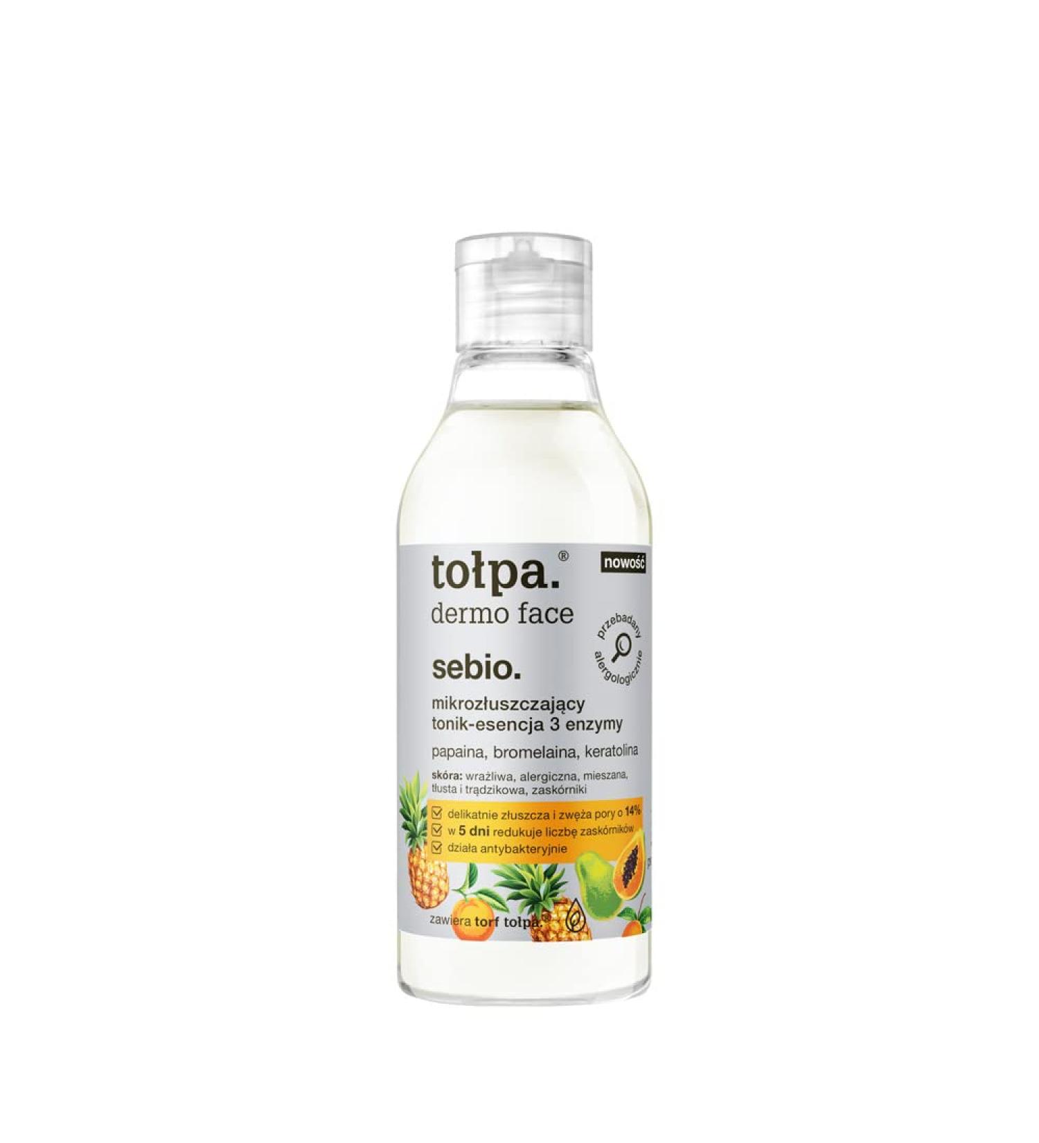 TOLPA Dermo Face Sebio Tonique micro-exfoliante 3 enzymes 200 ml