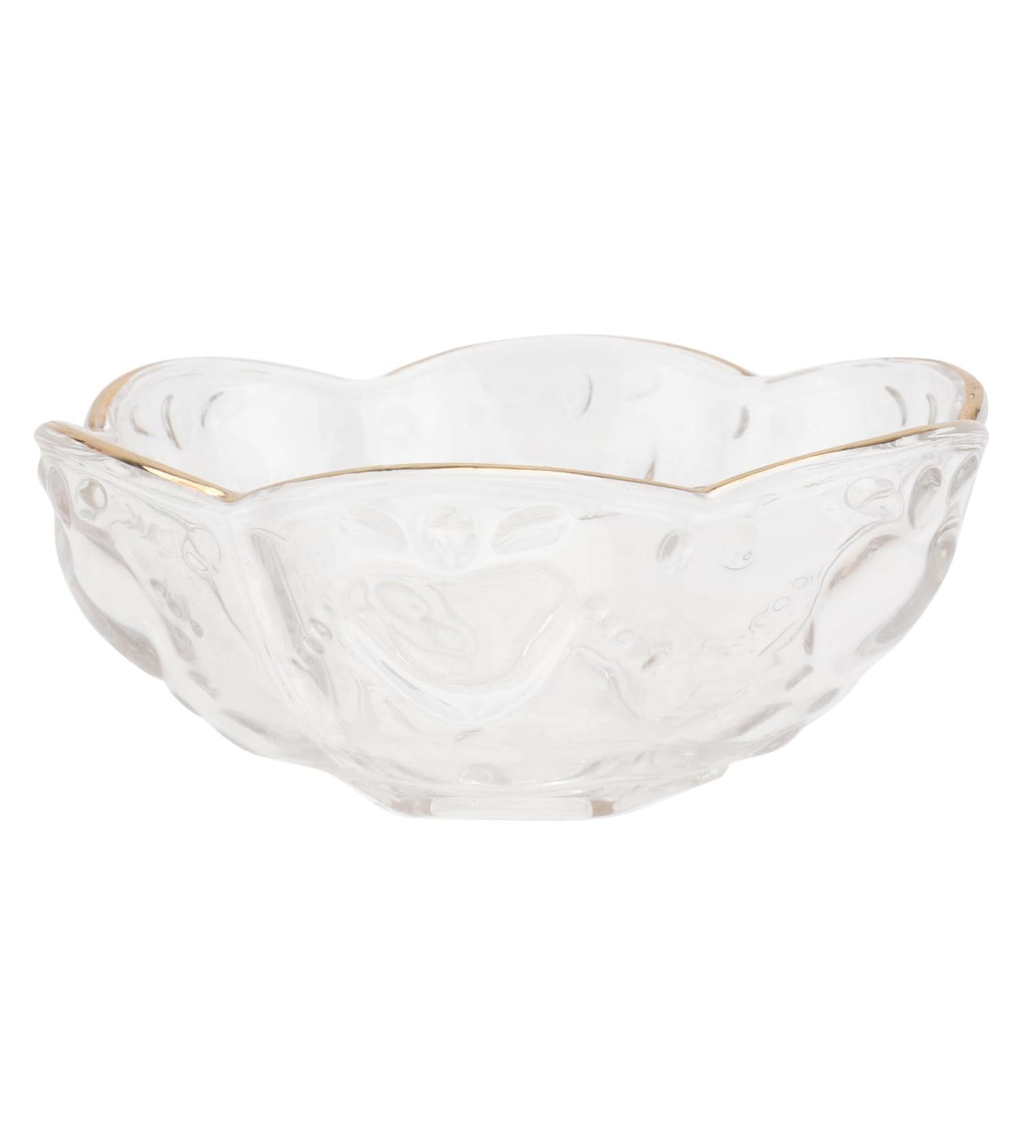 Alipis 3 Pcs Glass Bowl Fruit Decor Soup Cereal Bowl Salad Serving Plate Kitchen Container Pearlescent 11.5x11.5cm x3pcs Transparentx3pcs - Buy Online on GoSupps.com