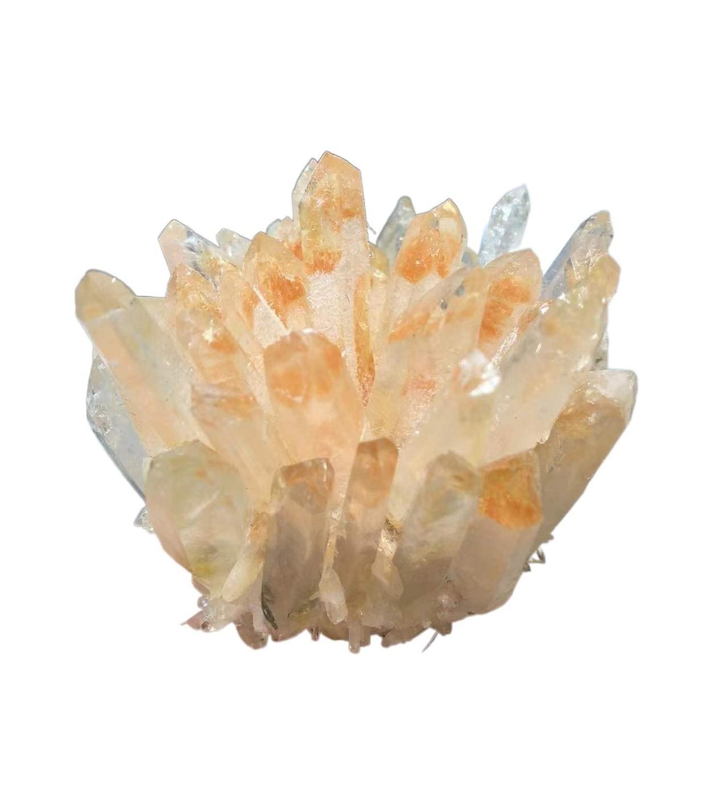 200-300G Natural Light Orange Crystal Flower Cluster Eliminating Stone Beautiful Crystal - Buy Online on GoSupps.com