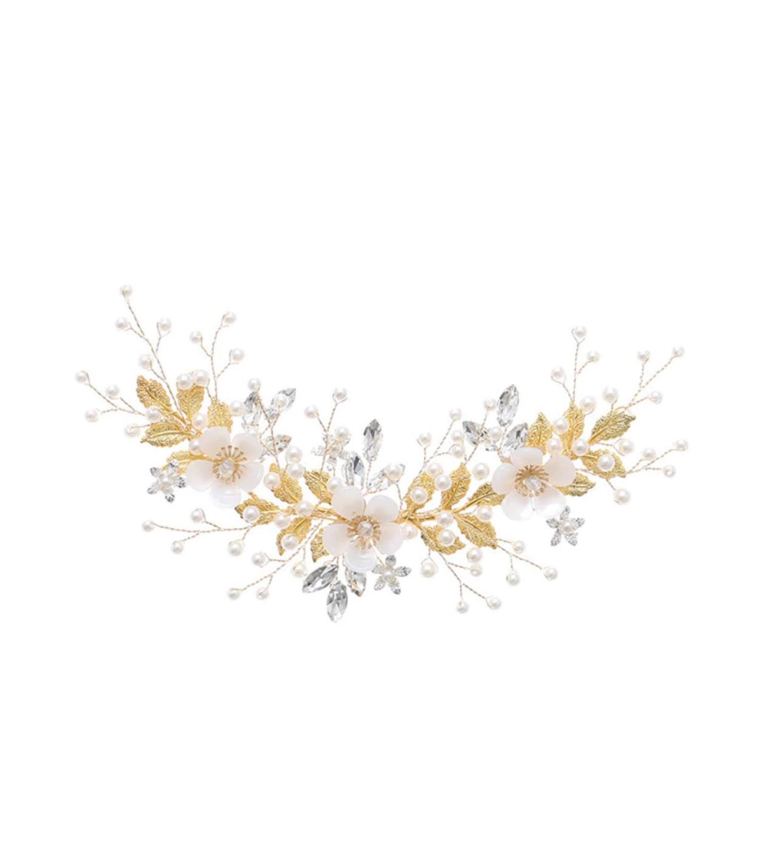 FRCOLOR Rhinestone Pearl Hair Comb Combs for Women Rhinestone Hair Clip Crystal Hair Accessories French Hair Pin Wedding Hair Clip Tiara Bridal Headdress Bride Loose Hair Rhinestones White - Buy Online on GoSupps.com