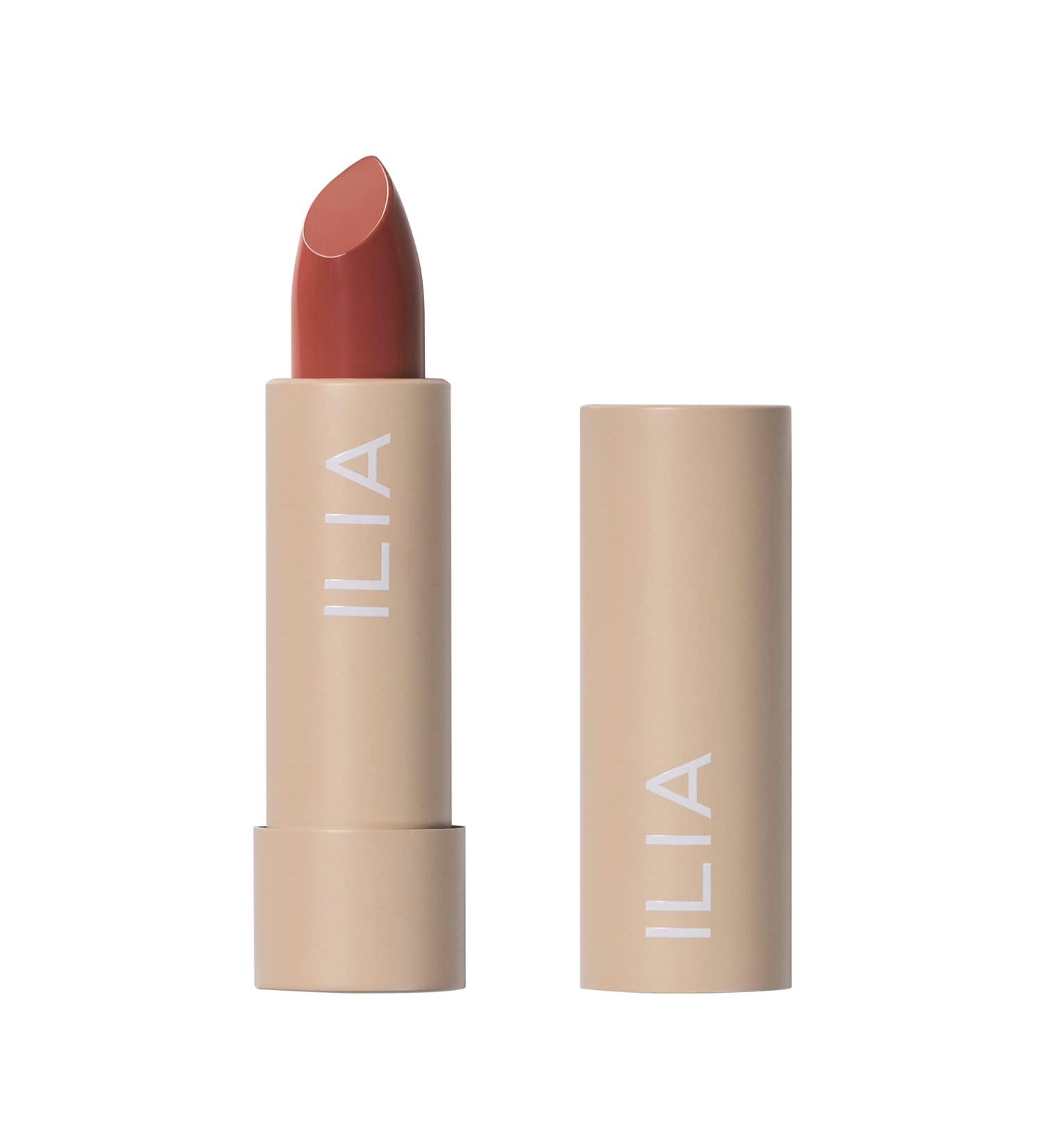 ILIA Color Block Lipstick - Cinnabar | Non-Toxic, Vegan, Cruelty-Free & Clean Makeup | 0.14 oz - Buy Online on GoSupps.com