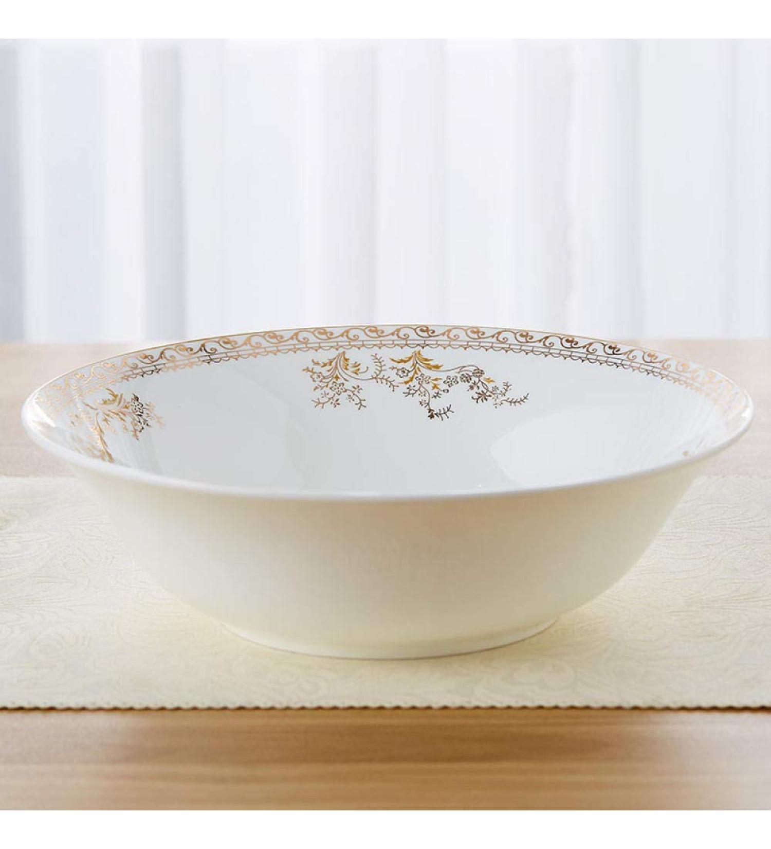 SHAOHUASC Creative Phnom Bone China Jingdezhen 9 inch Bucket Bowl Salad Bowl - Buy Online on GoSupps.com