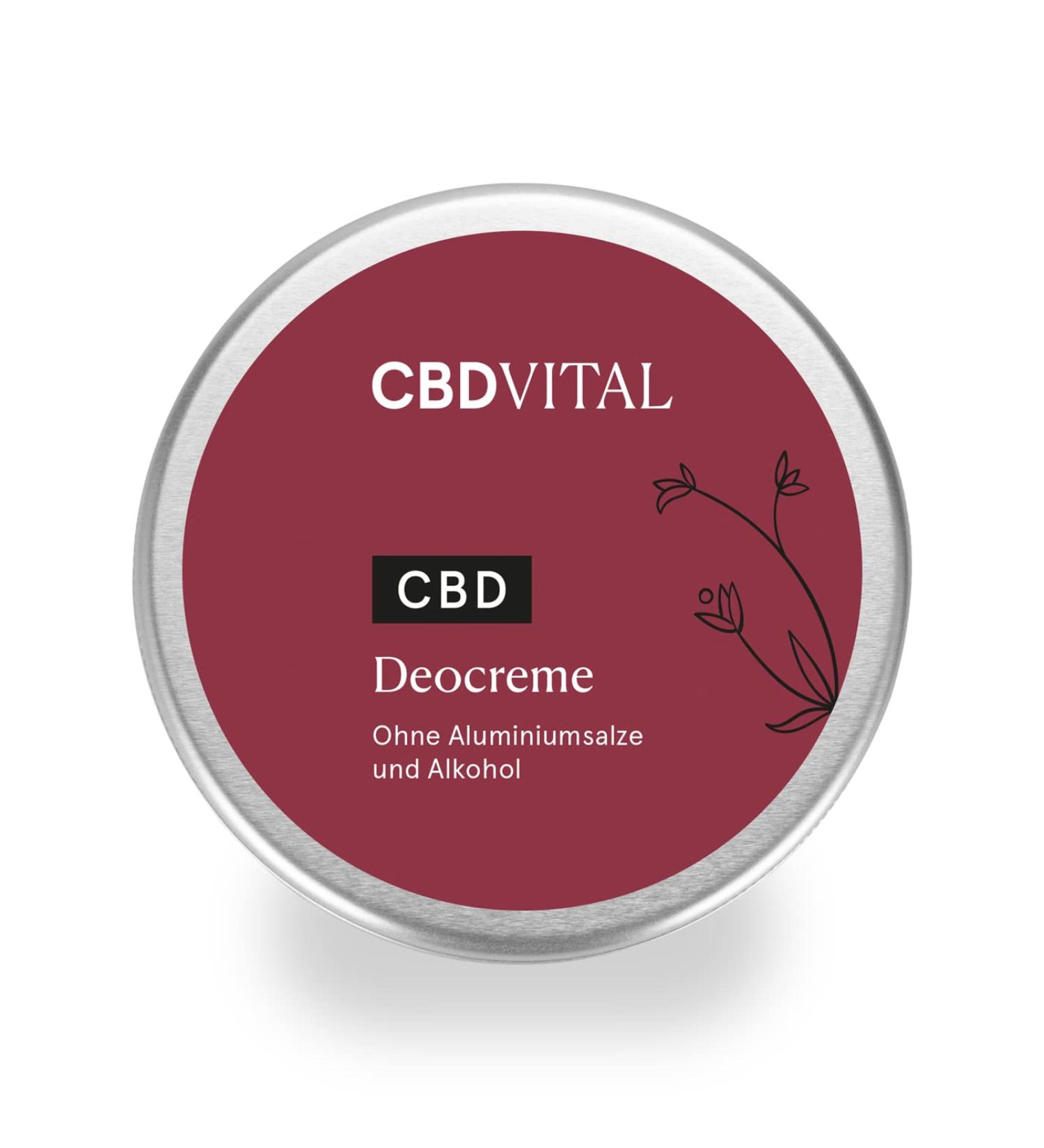 CBD Deocreme Aluminum-Free Deodorant 100 mg Cannabidiol (CBD) with 100% Natural Ingredients Organic Natural Cosmetic Product with Calendula Mild Citrus Scent - Buy Online on GoSupps.com