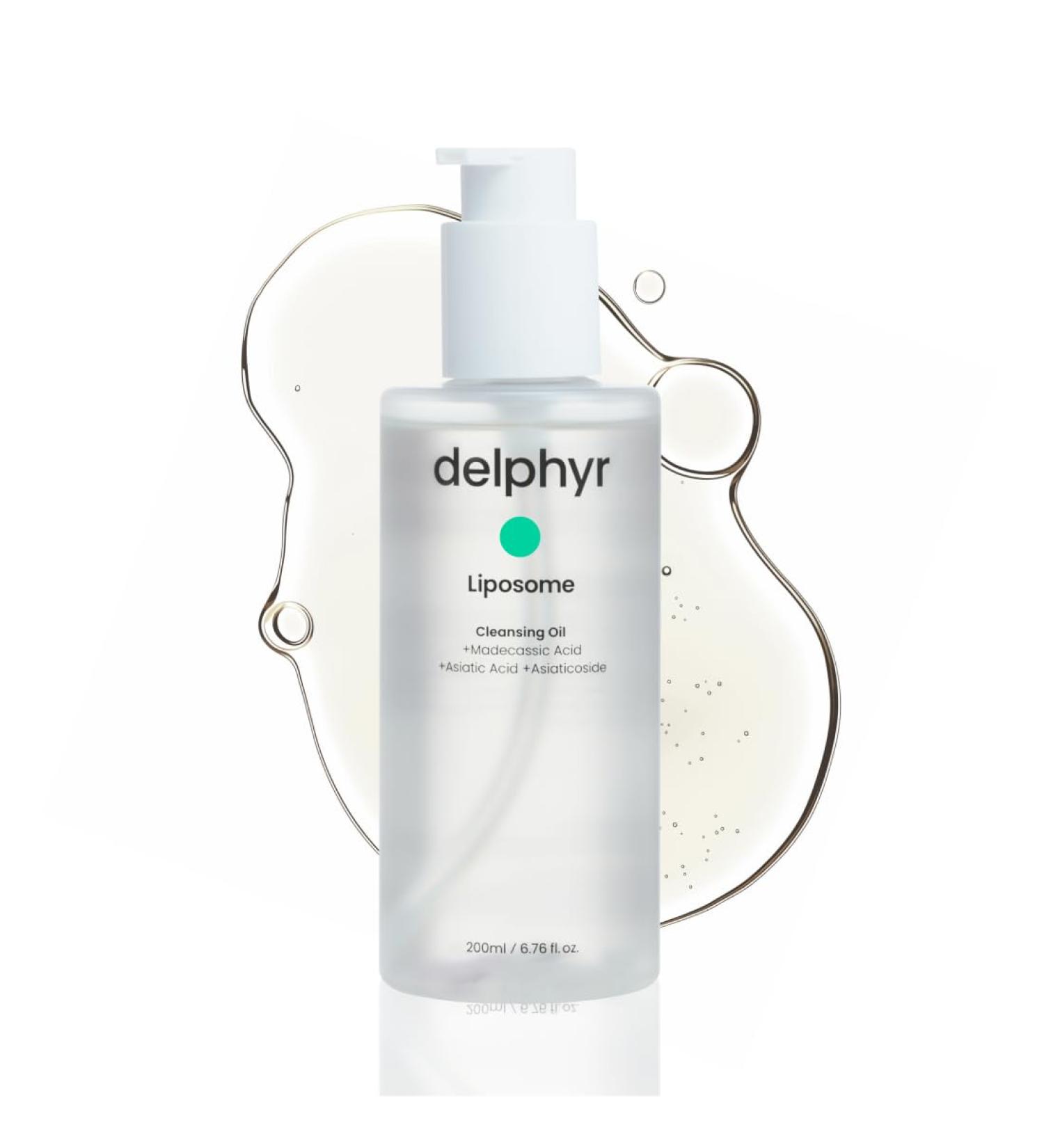 delphyr Liposome Daily Cleansing Oil Gentle Makeup & Blackhead Remover for Sensitive Skin with Centella Asiatica TECA Korean Skincare for Trouble Care (6.76 fl. oz. 200ml) - Buy Online on GoSupps.com