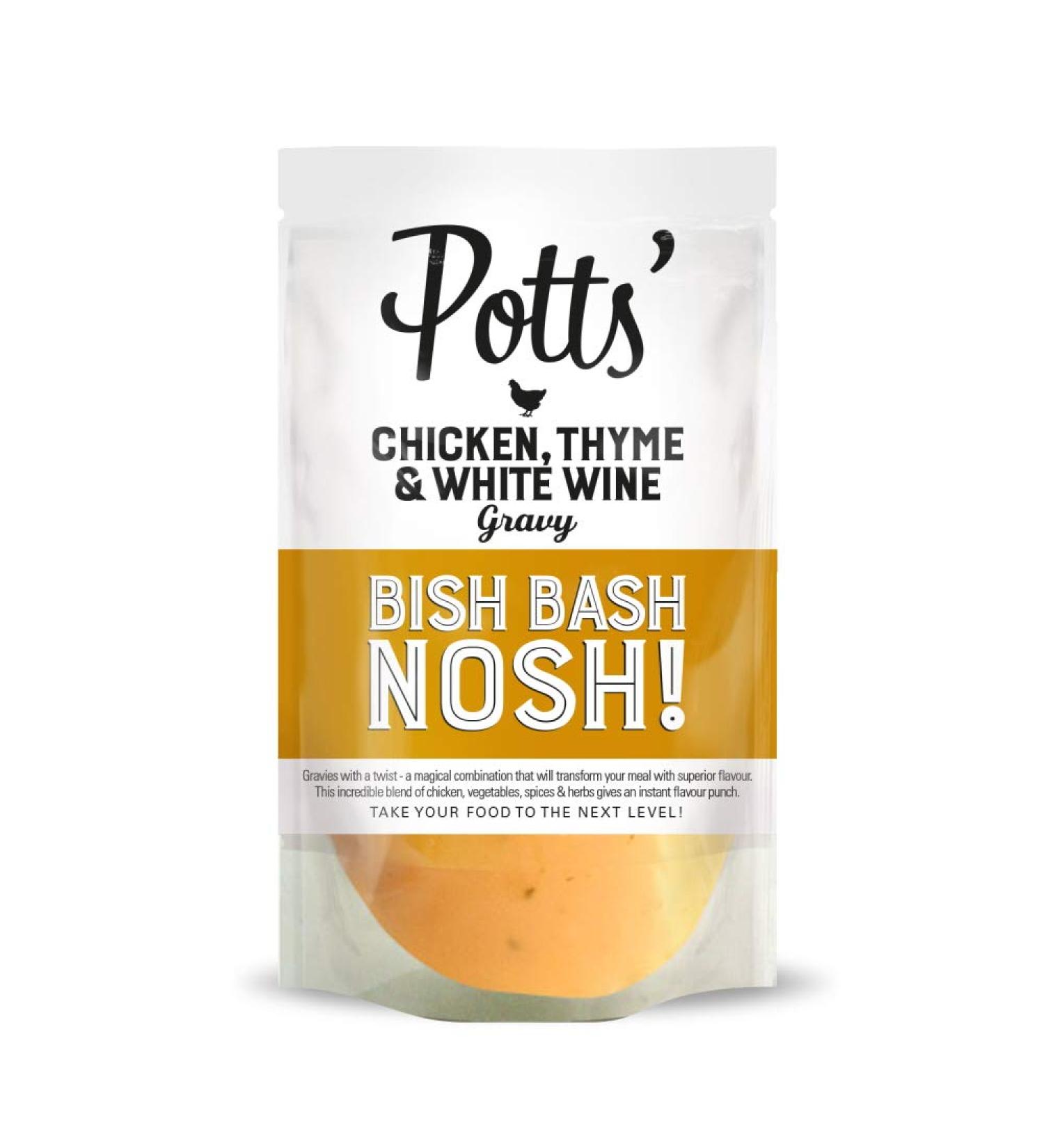 Potts Chicken Thyme & White Wine Gravy (350g)