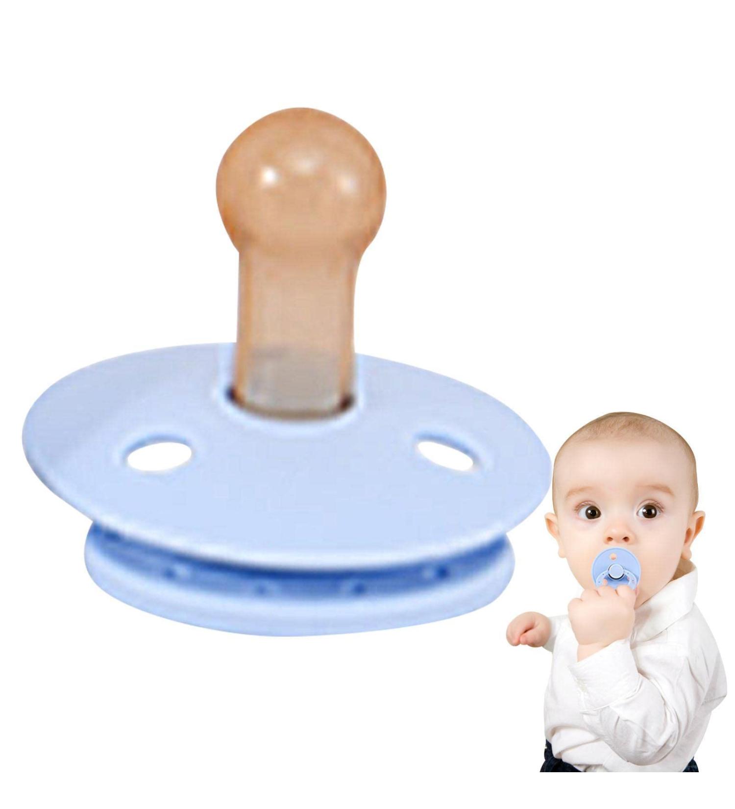 Buy Baby Schnuller - Ultra-Light Silicone Pacifier Symmetrical Design Tooth Toy for Ages 6 Months to 3 Years - Delr Blau - International Shipping Available - Buy Online on GoSupps.com