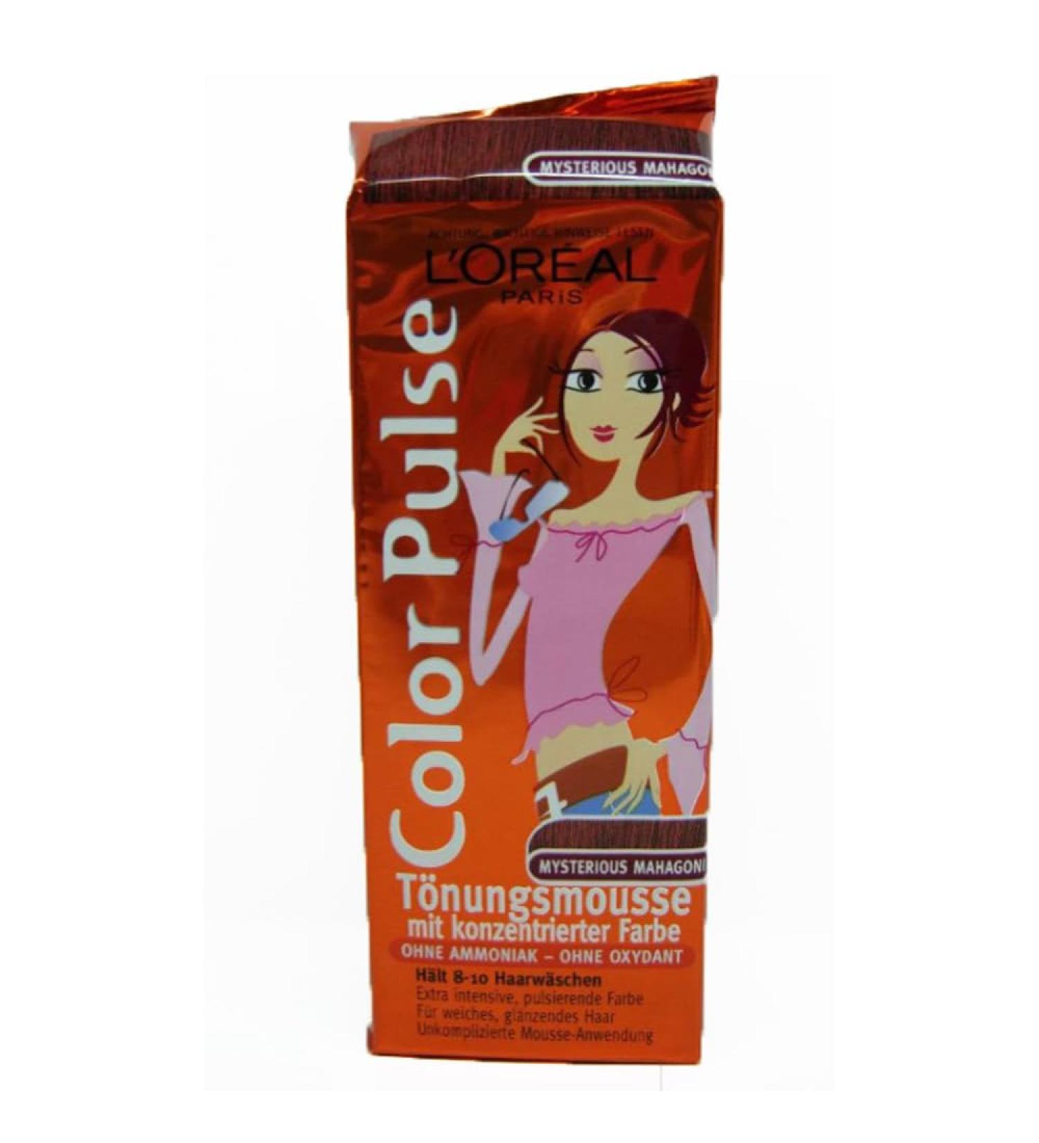 L'OREAL COLOR PULSE AUBURN VITAMIN SEMI-PERMANENT HAIR COLORING