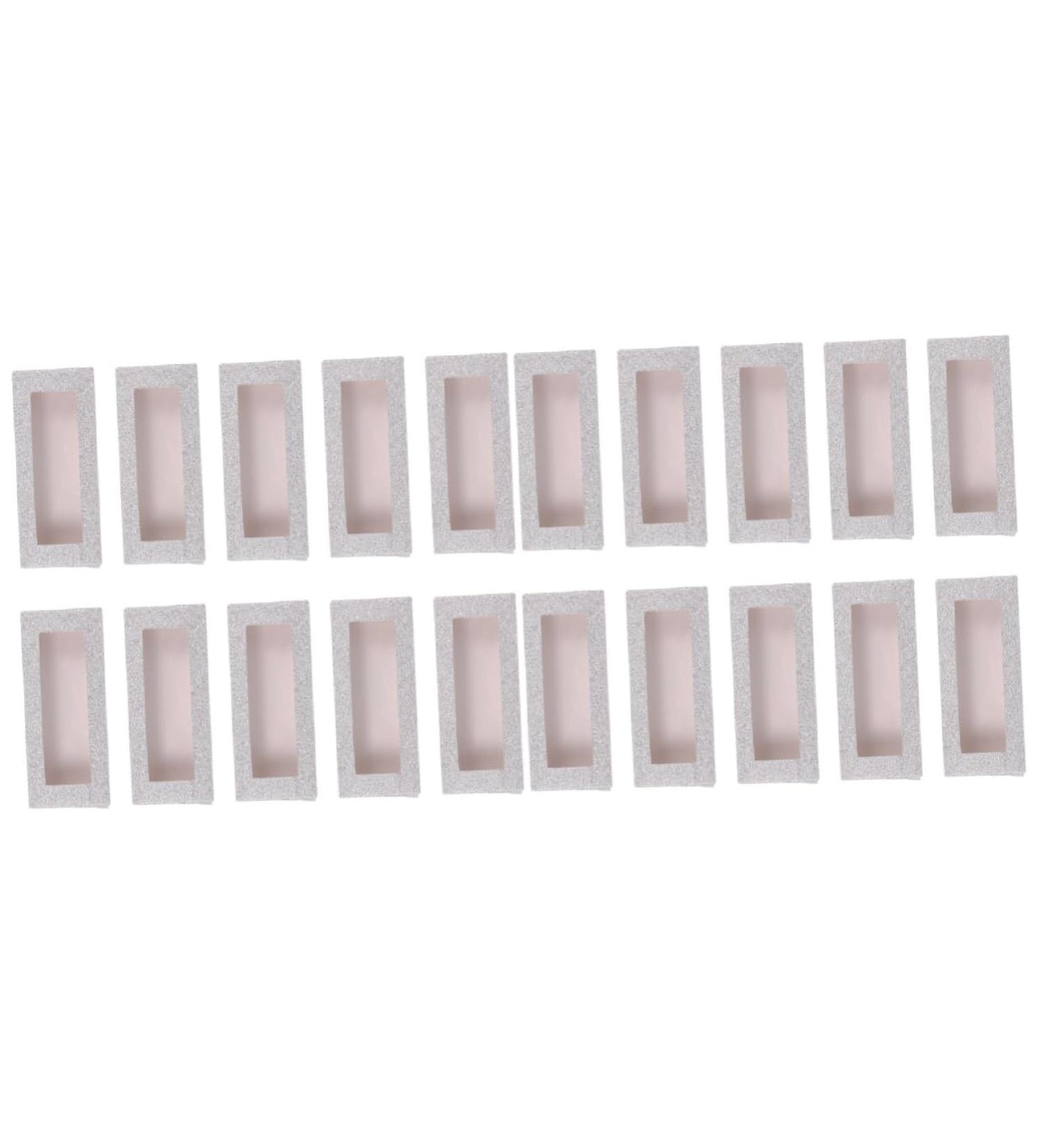 60 Pcs Eyelash Storage Box - Organize Fake Lashes & Eyelash Packaging | White Lash Tray Case 11x5.4cm - Buy Online on GoSupps.com