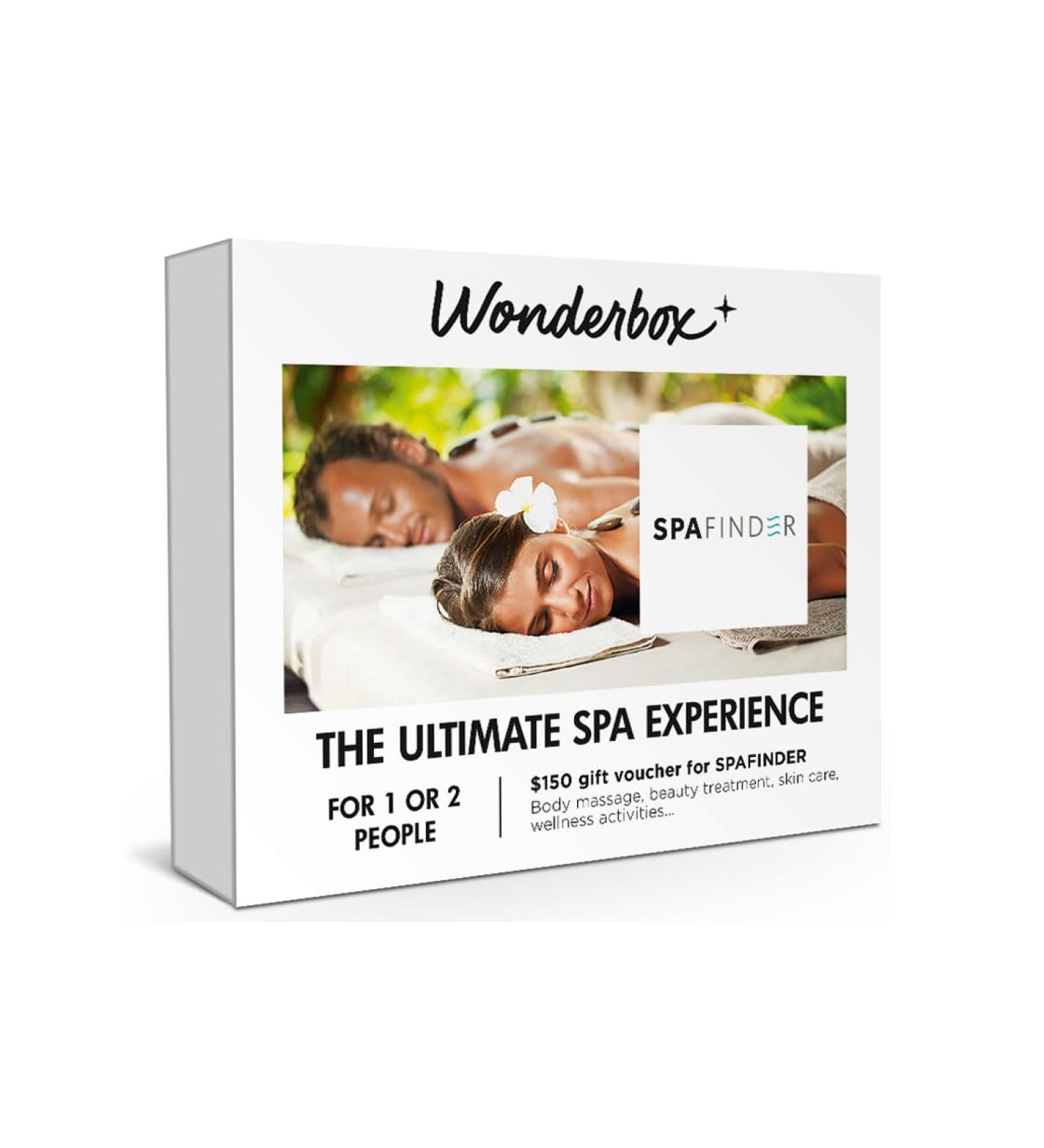 Wonderbox Original Gift Idea - Experience Gift The Ultimate Spa Experience- Spa Finder Voucher - For 2 people Relaxing gift