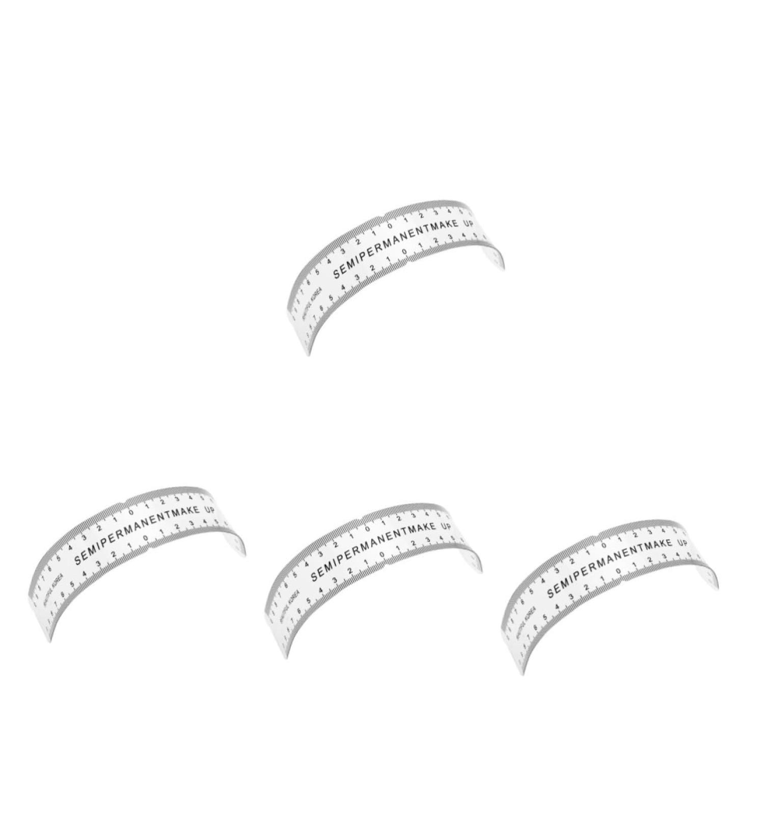  POPETPOP POPETPOP 4 Pcs Eyebrow Ruler Eyebrow Stencil Eyebrow Mapping Reusable Eyebrow Ruler Microblading Eyebrow Stamp 200mg Eyeliner Ruler Eyebrow Pencil Protractor - Buy Online on GoSupps.com