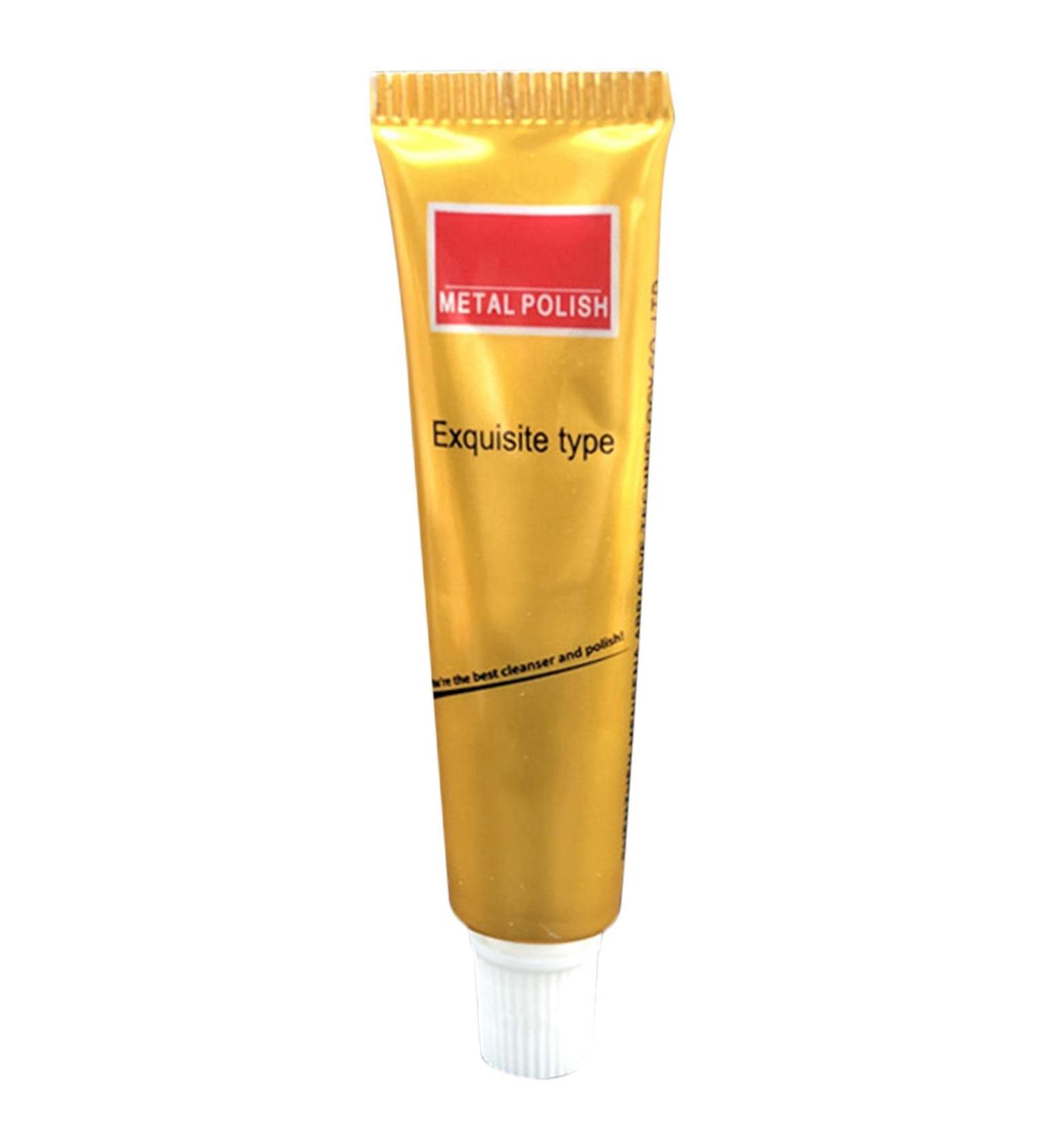 All Metal Polish Cream All Metal Polish Cream - All Metal Polishing Cream Metal Polishing Cream Tube Metal Polishing Cream for Copper Chrome Stainless Steel and Other Hulzogul E: 10g Fine + Sponge Towel - Buy Online on GoSupps.com