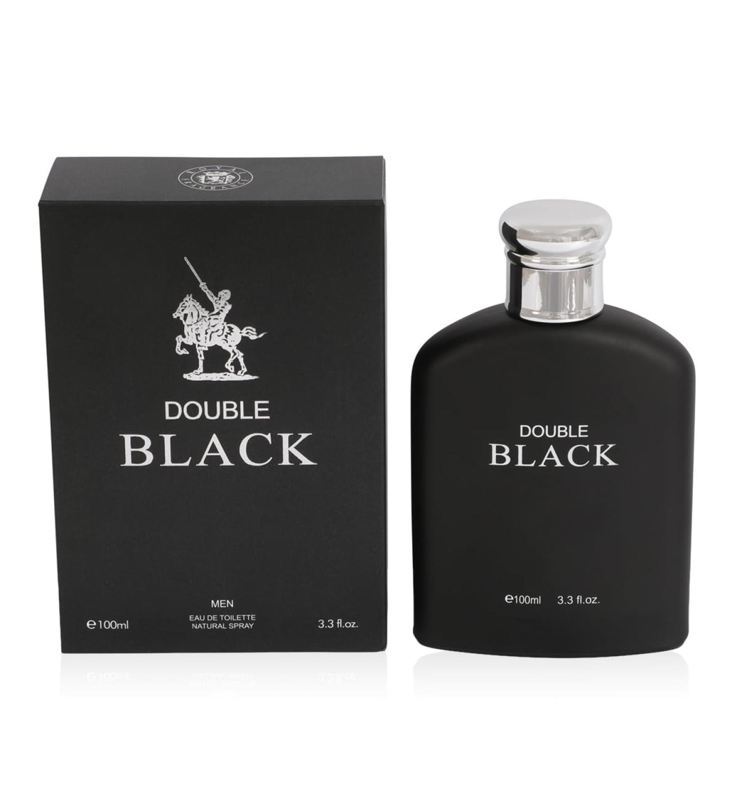 ROYAL GLOBAL Double Black Spray Cologne - Eau De Toilette for Men - 3.4 fl.oz - Buy Online on GoSupps.com