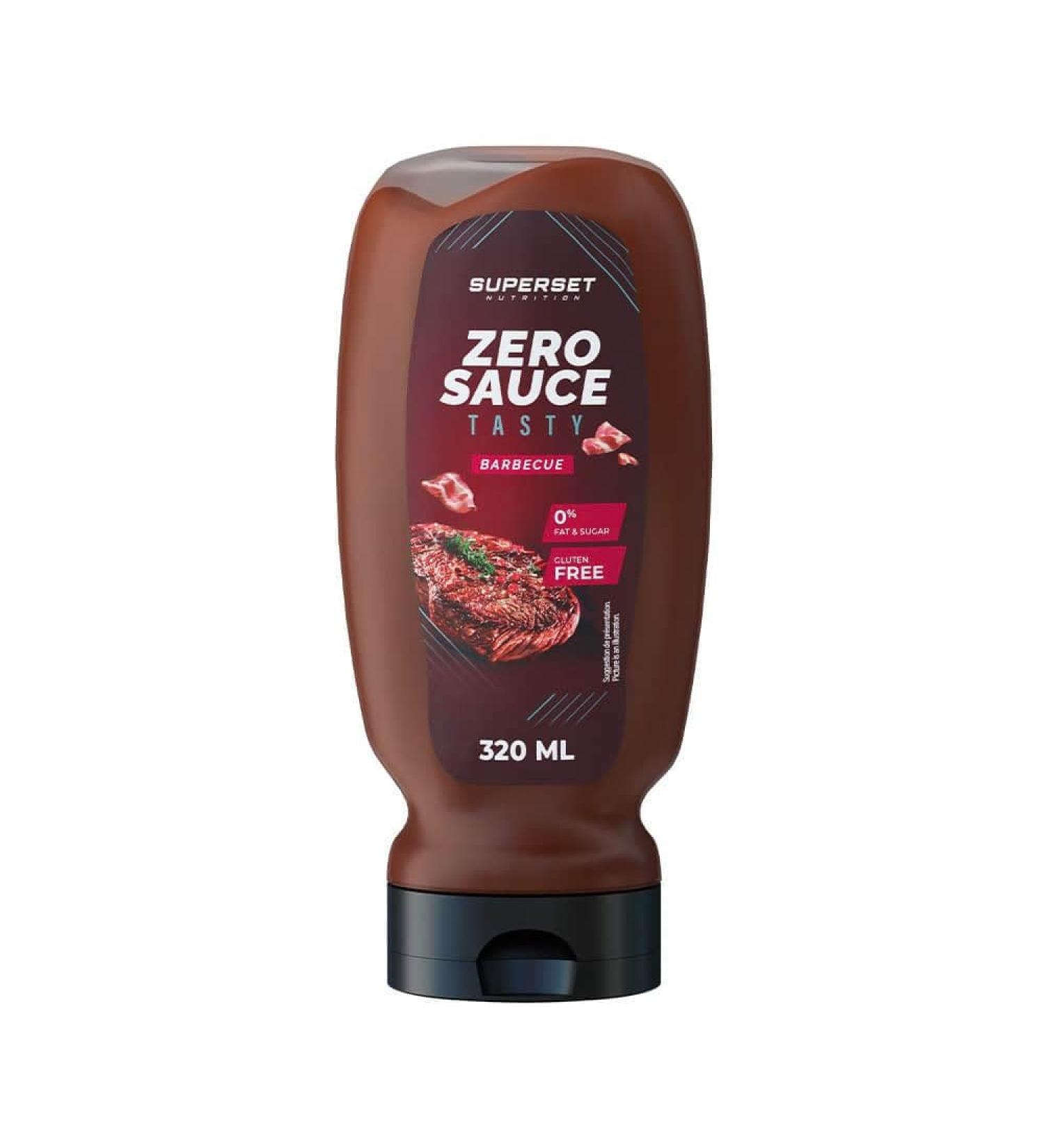 Superset Nutrition | Tasty Zero Sauce (320ml) | Zero Sauces | Ultra Gourmet Zero Calorie Sauces - Barbecue - Buy Online on GoSupps.com