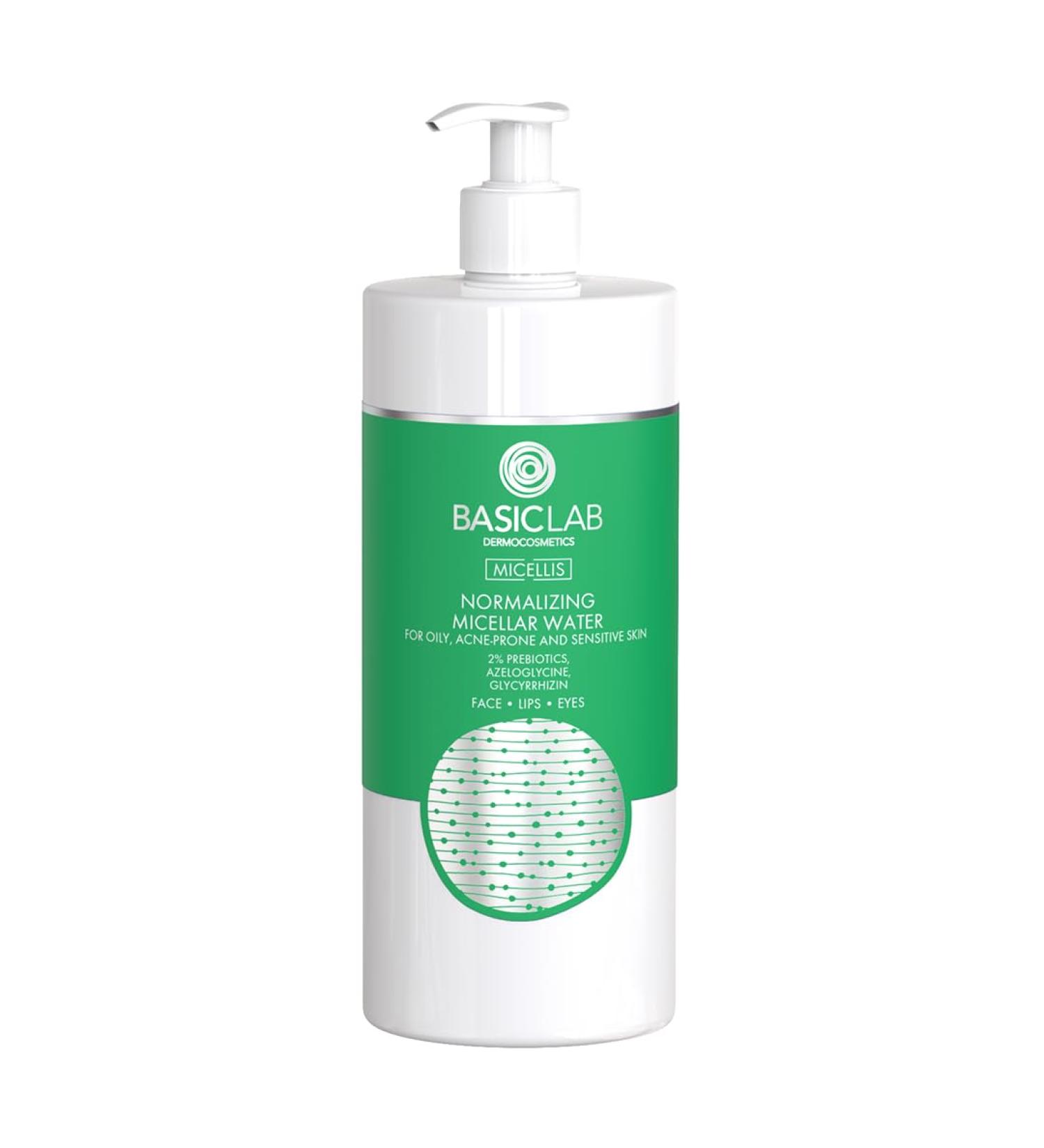 New Approach Sp z oo BasicLab Dermocosmetics Micellar Normalizing lotion for oily acneprone skin 500 ml skin cleansing makeup remover for skin care - Buy Online on GoSupps.com