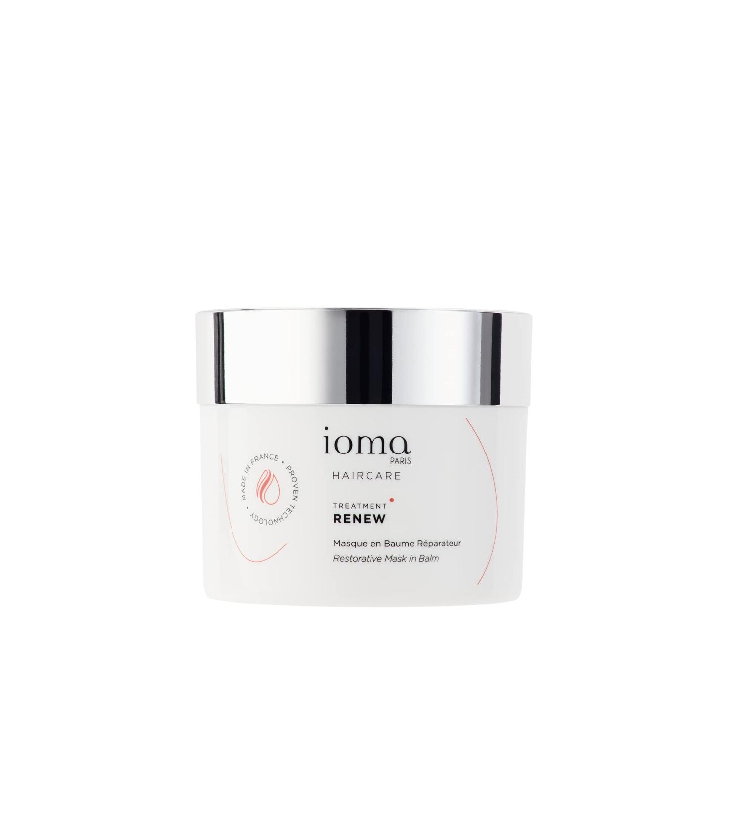 IOMA Paris Haircare - RENEW Treatment Restorative Mask in Balm that Repairs Damaged and Dry Hair Coconat and Argan Oil Suitable for All Hair Types (200ml) - Buy Online on GoSupps.com