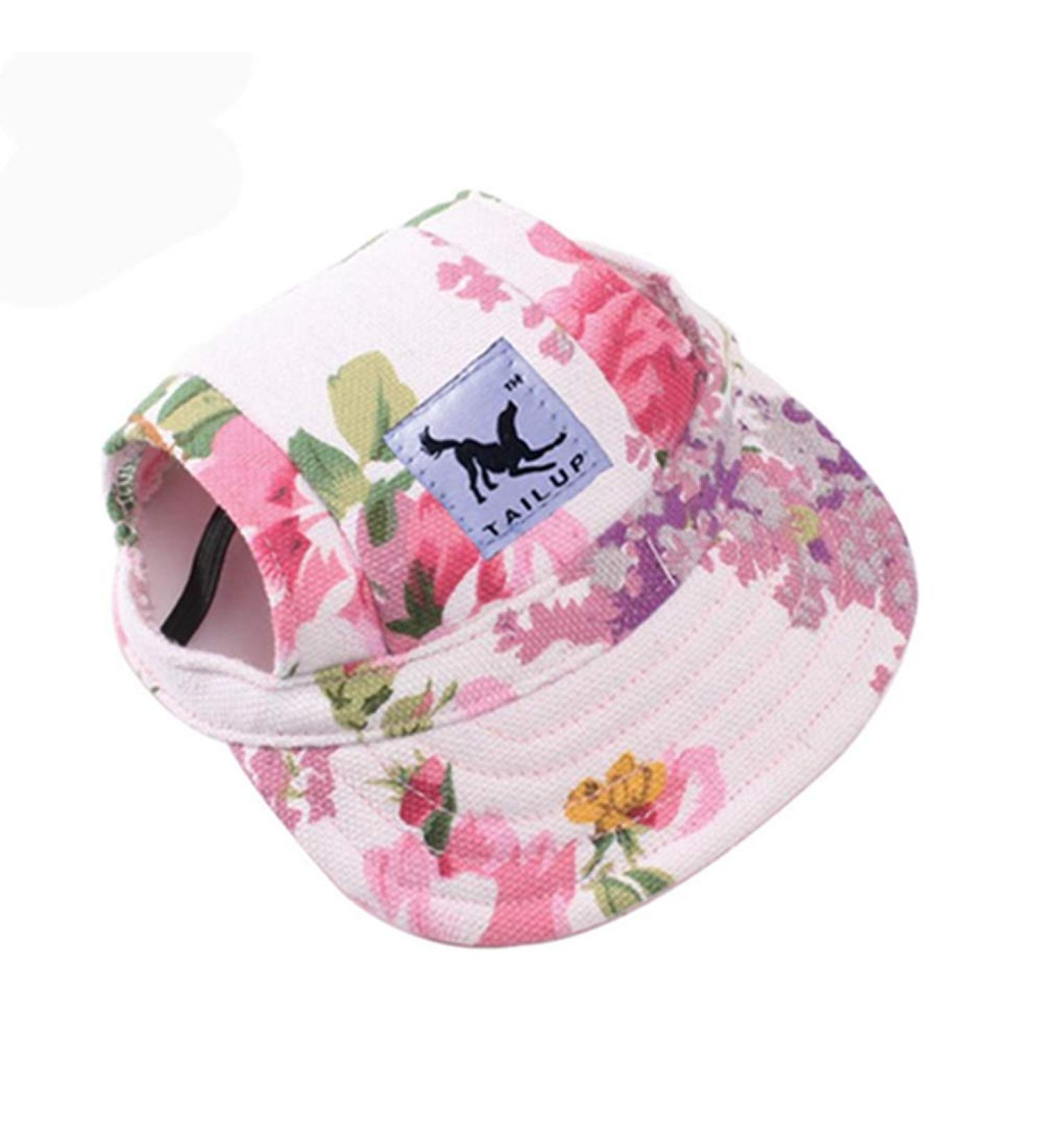 EGURS Dog Baseball Hat & Sunbonnet - Stylish & Comfortable Caps for Small Medium & Large Dogs and Cats | Flower Design XL - Buy Online on GoSupps.com