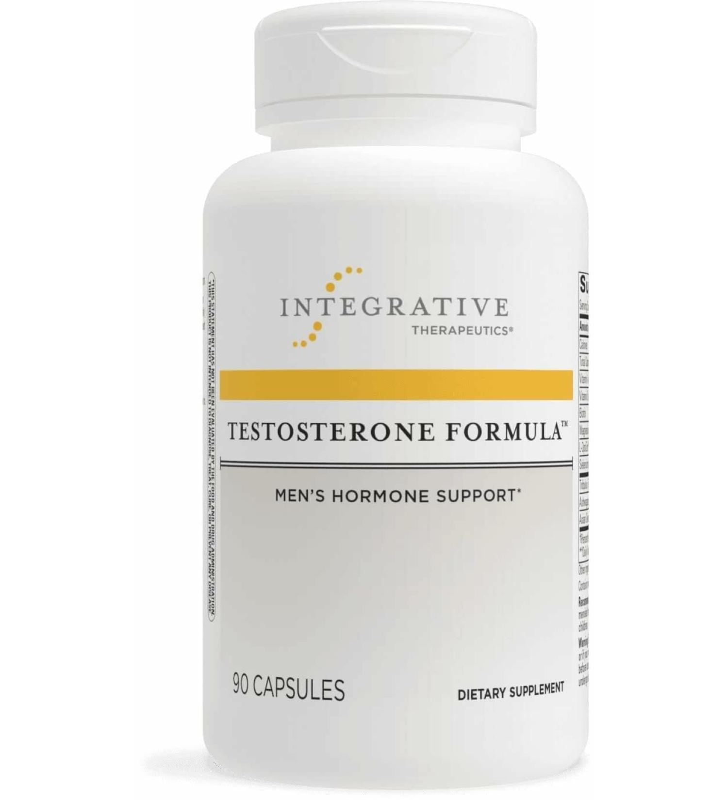 Integrative Therapeutics Testosterone Formula - Adult Health Supplement for Men's Health Support* - Male Health Supplement - Supports Active Lifestyles - Vegetarian - 90 Capsules (30 Servings) Standard Packaging - Buy Online on GoSupps.com