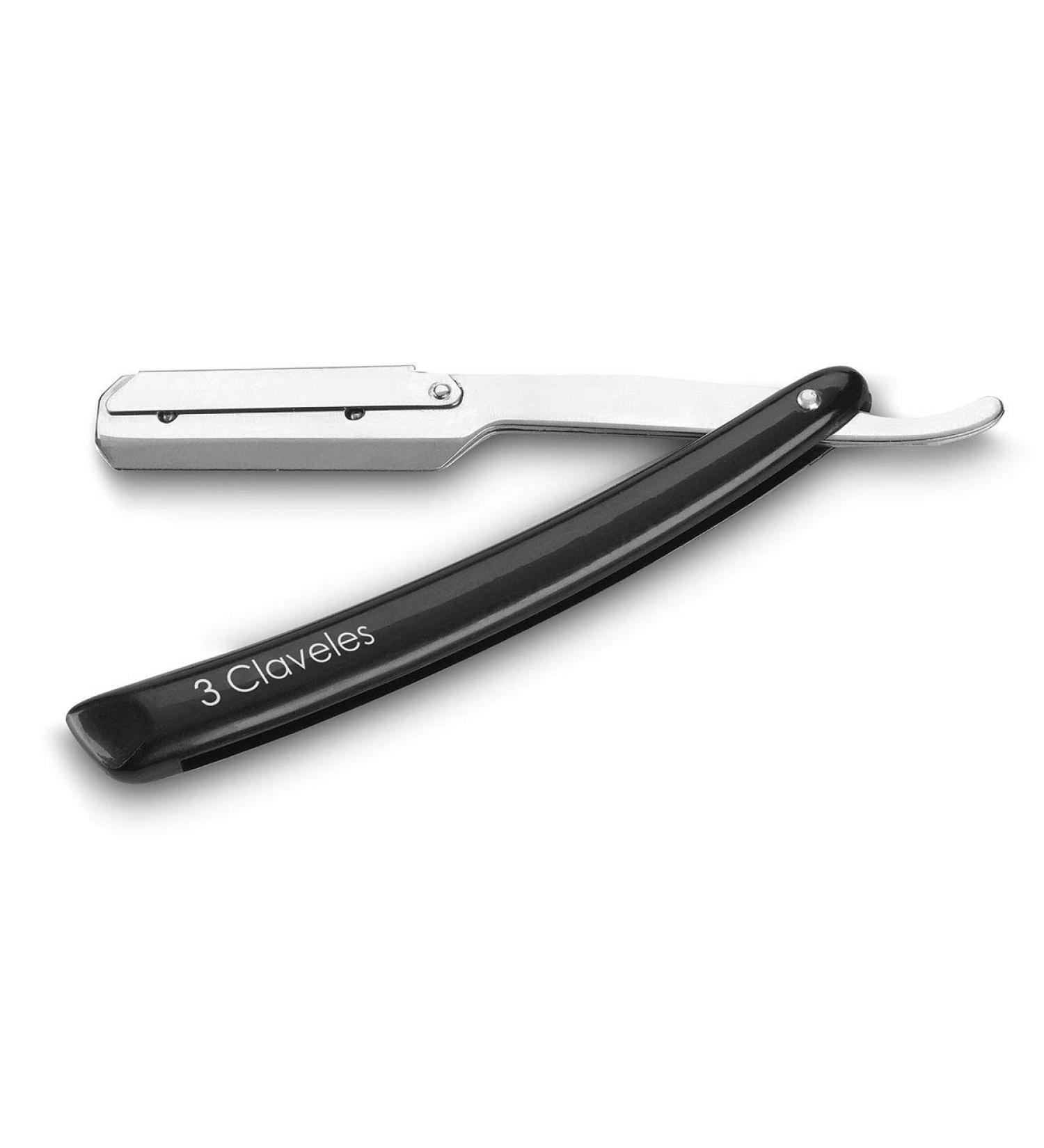 3 Claveles 12664 Razor - Interchangeable Blades & Safety Lock - Black | Premium International Shipping - Buy Online on GoSupps.com