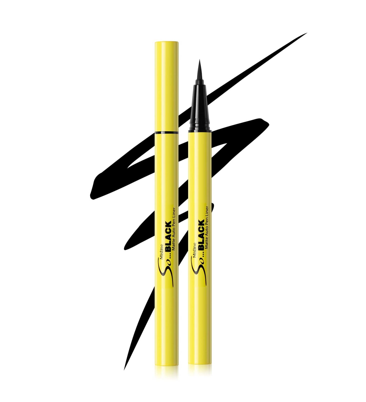 Mistine So Black Waterproof Smudge Proof Liquid Eyeliner - Vegan & Cruelty-Free - Buy Online on GoSupps.com