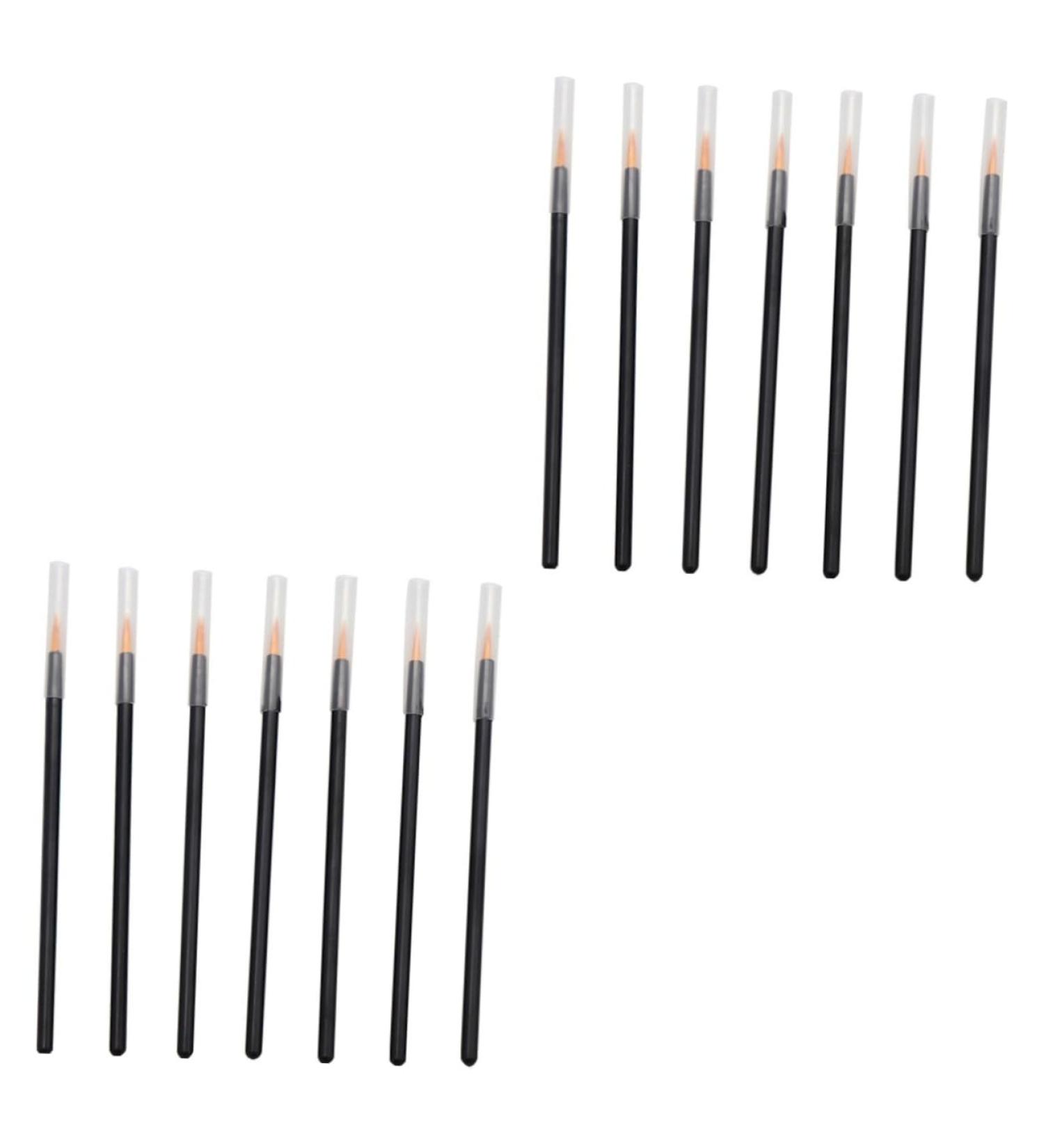 Hemoton 200 Pcs Eye Makeup Tools Lip Liner Marker Eyeliner Smudge Brush Small Eyeliner Brush Gold Eyeliner - Buy Online on GoSupps.com